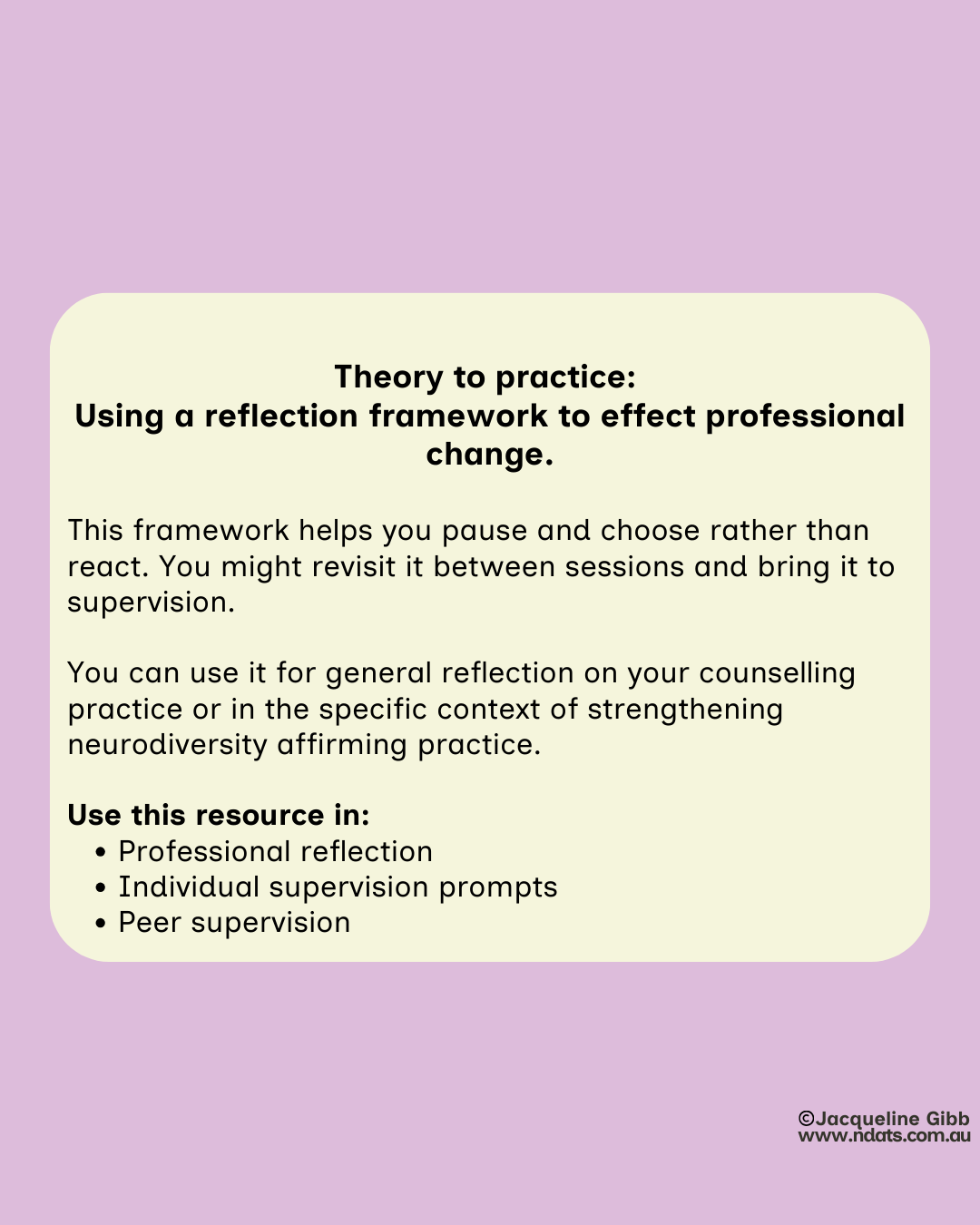 Theory to practice:  Using a reflection framework to effect professional change.png