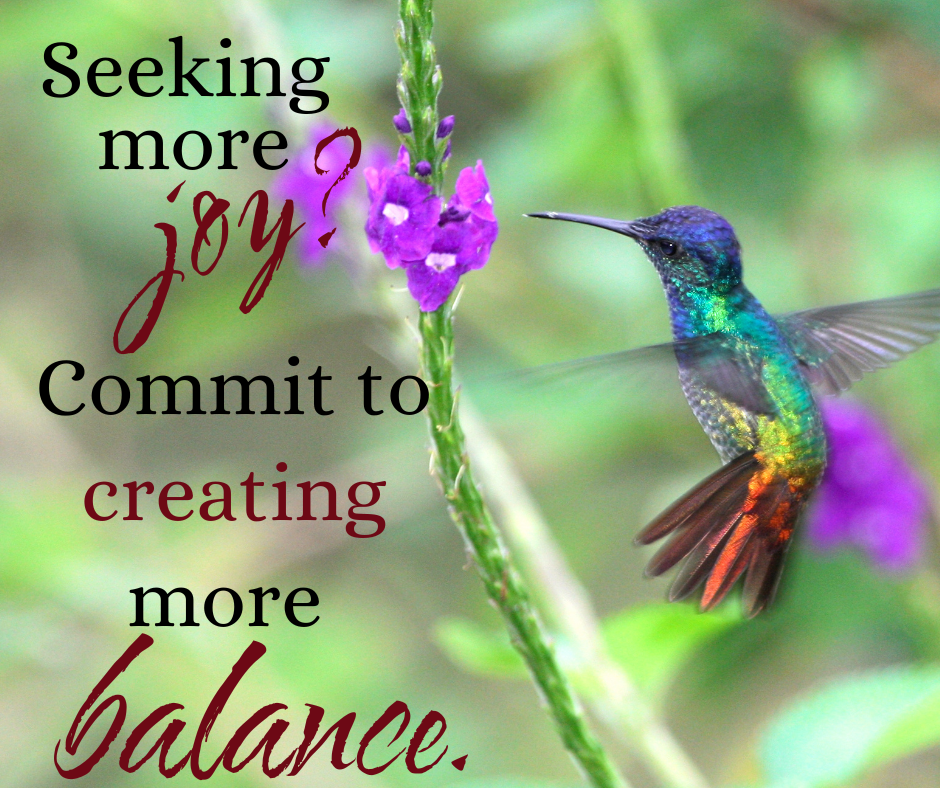 Creating more balance