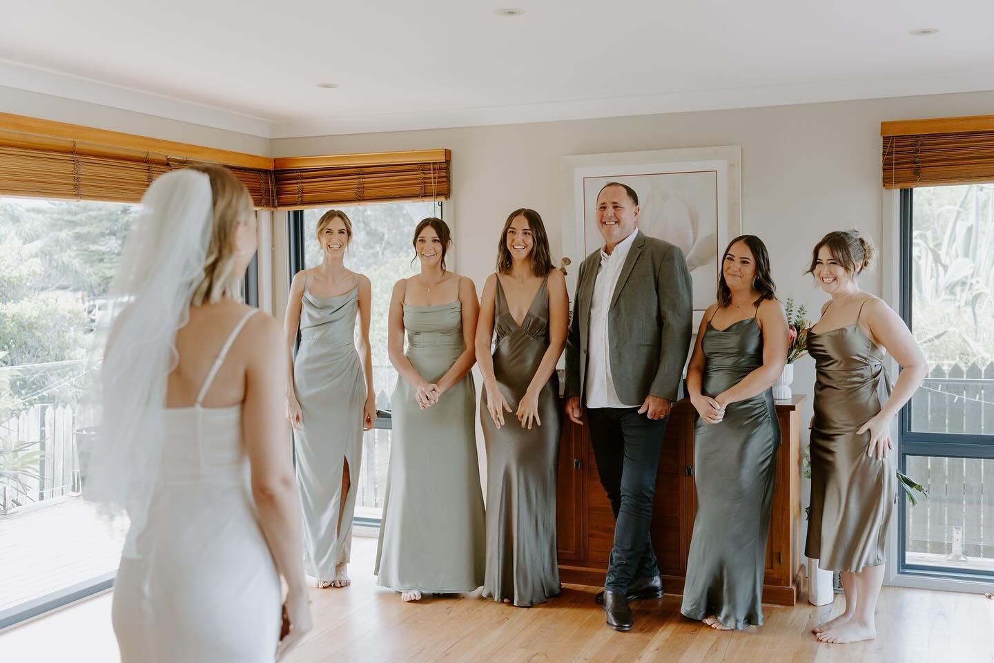 This was a dreamy moment watching the happiness and love fill Allison dad and bridesmaids eyes with their first look at her😍 Take me back to this amazing day filled with beautiful people❤️