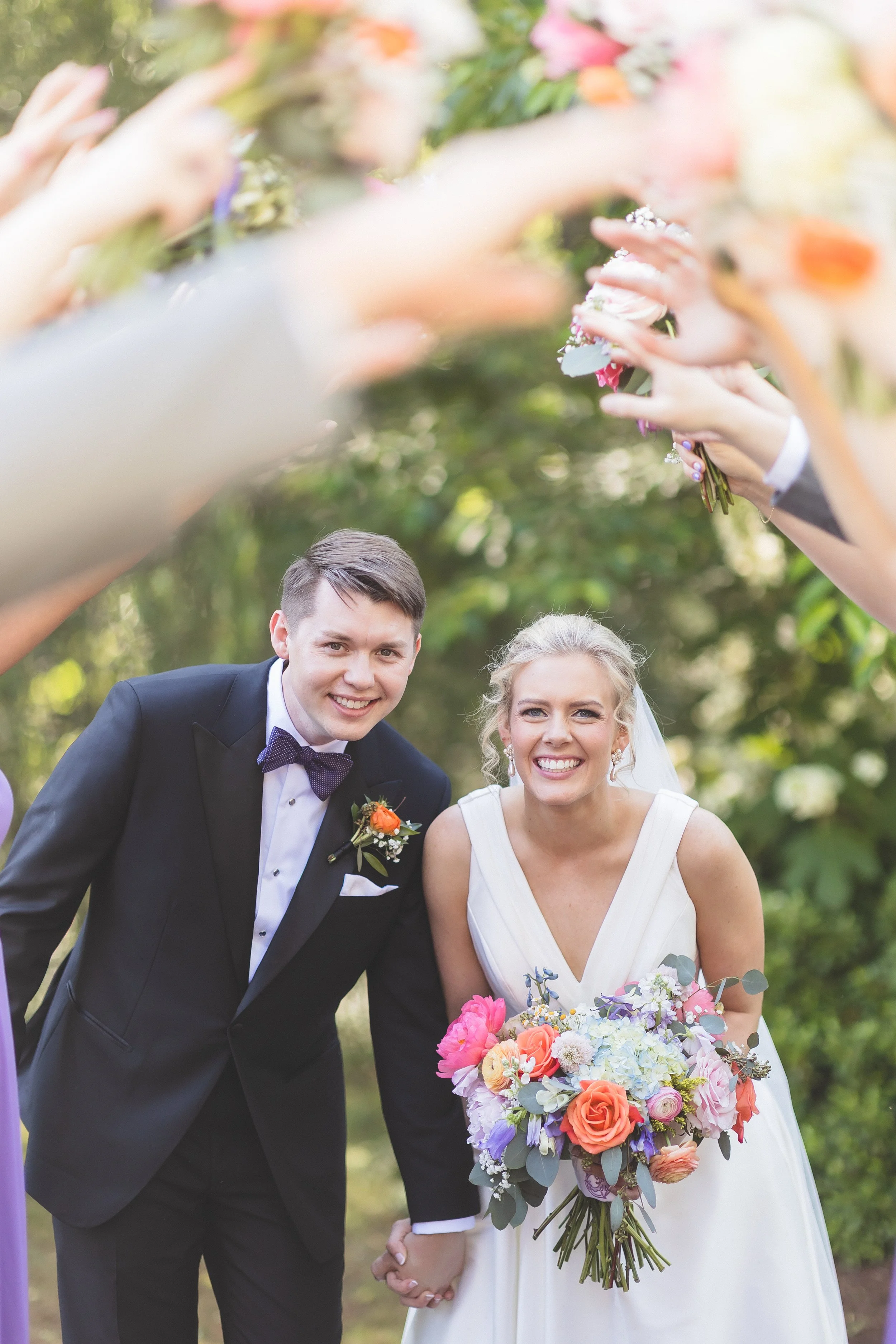 Bride and Groom at Aurora Farms