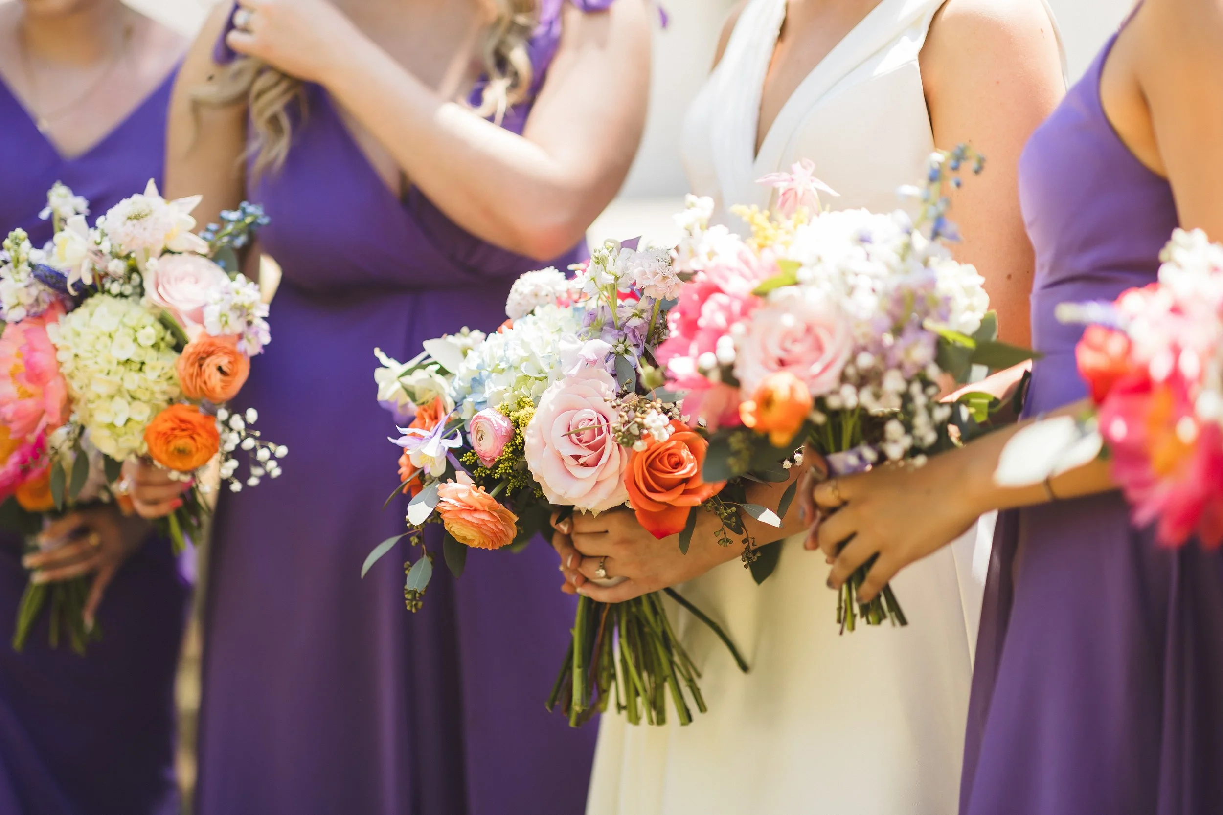 Bridesmaid Bouquets at Aurora Farms