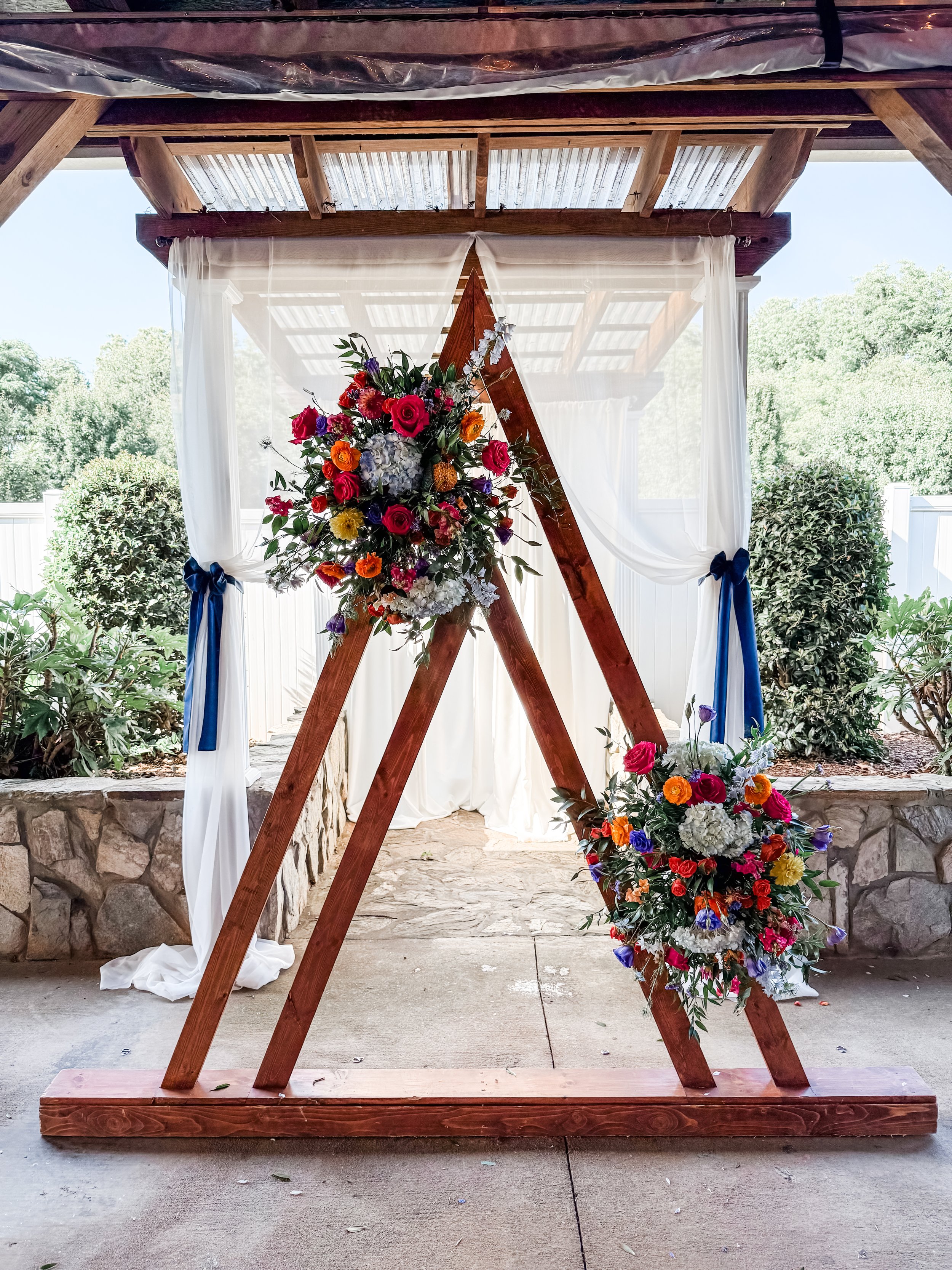 Ceremony Install at The Gingerbread House in Shelby, NC
