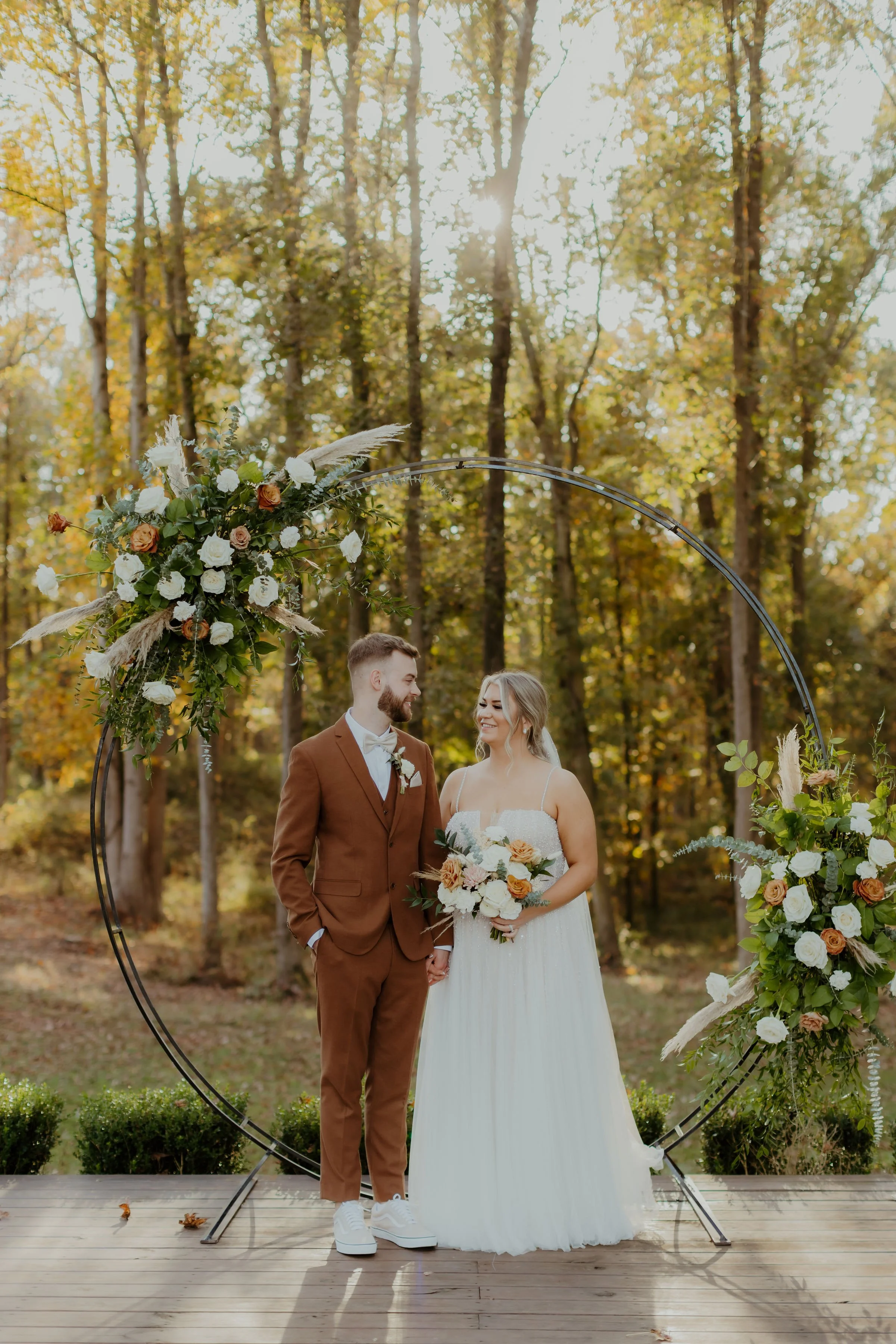 Ceremony installation at The Venue at Edgewood. 