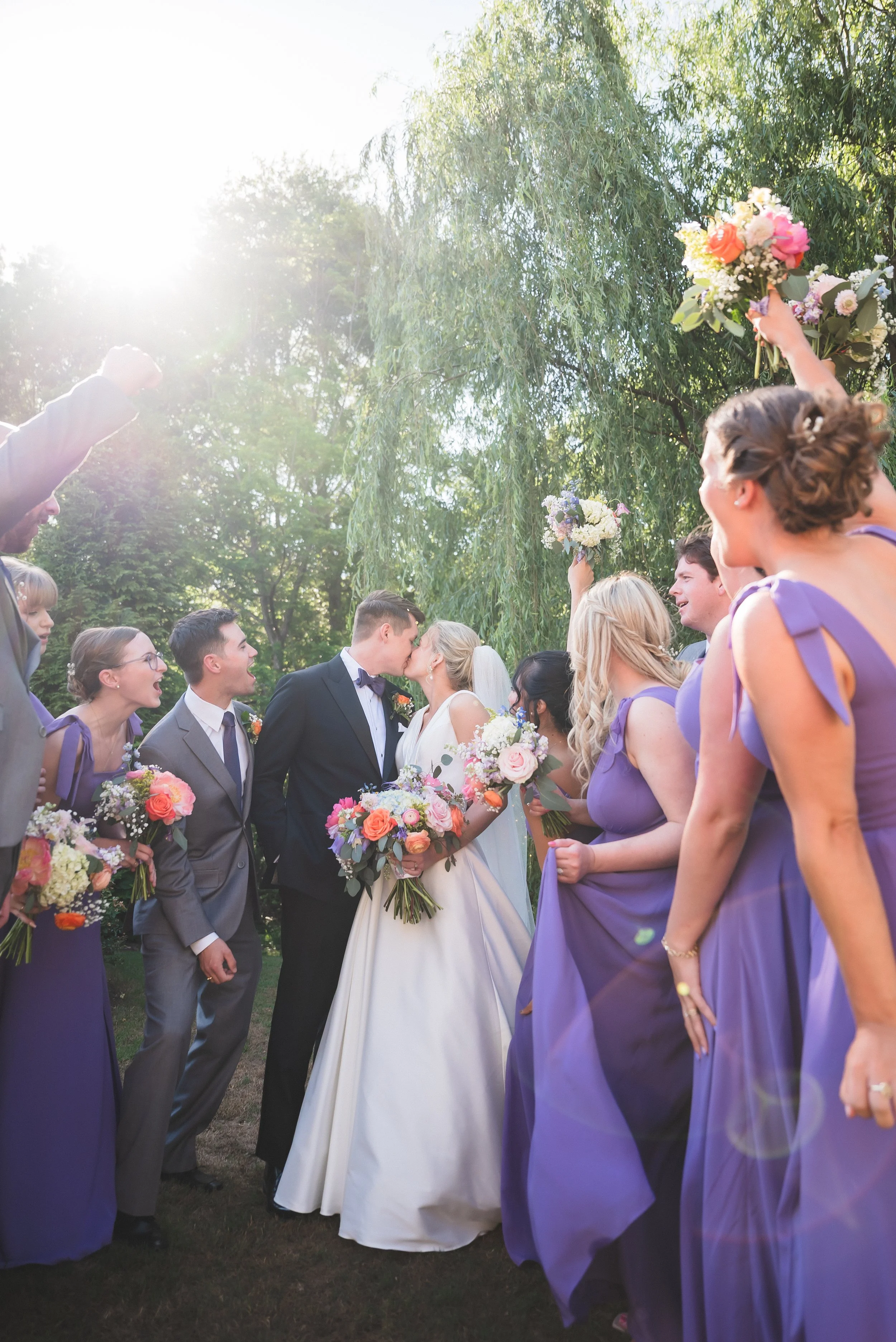 Bridal Party at Aurora Farms