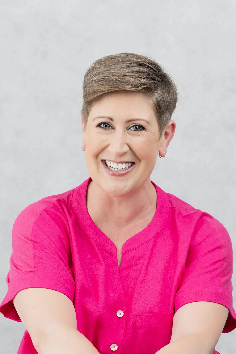 Empowering portrait of Annette embracing her journey at 40 plus