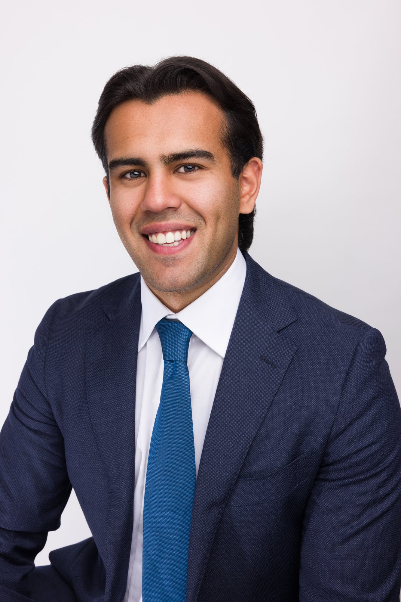 Professional corporate headshot of Saahil Nanda, investment banking graduate, Sydney