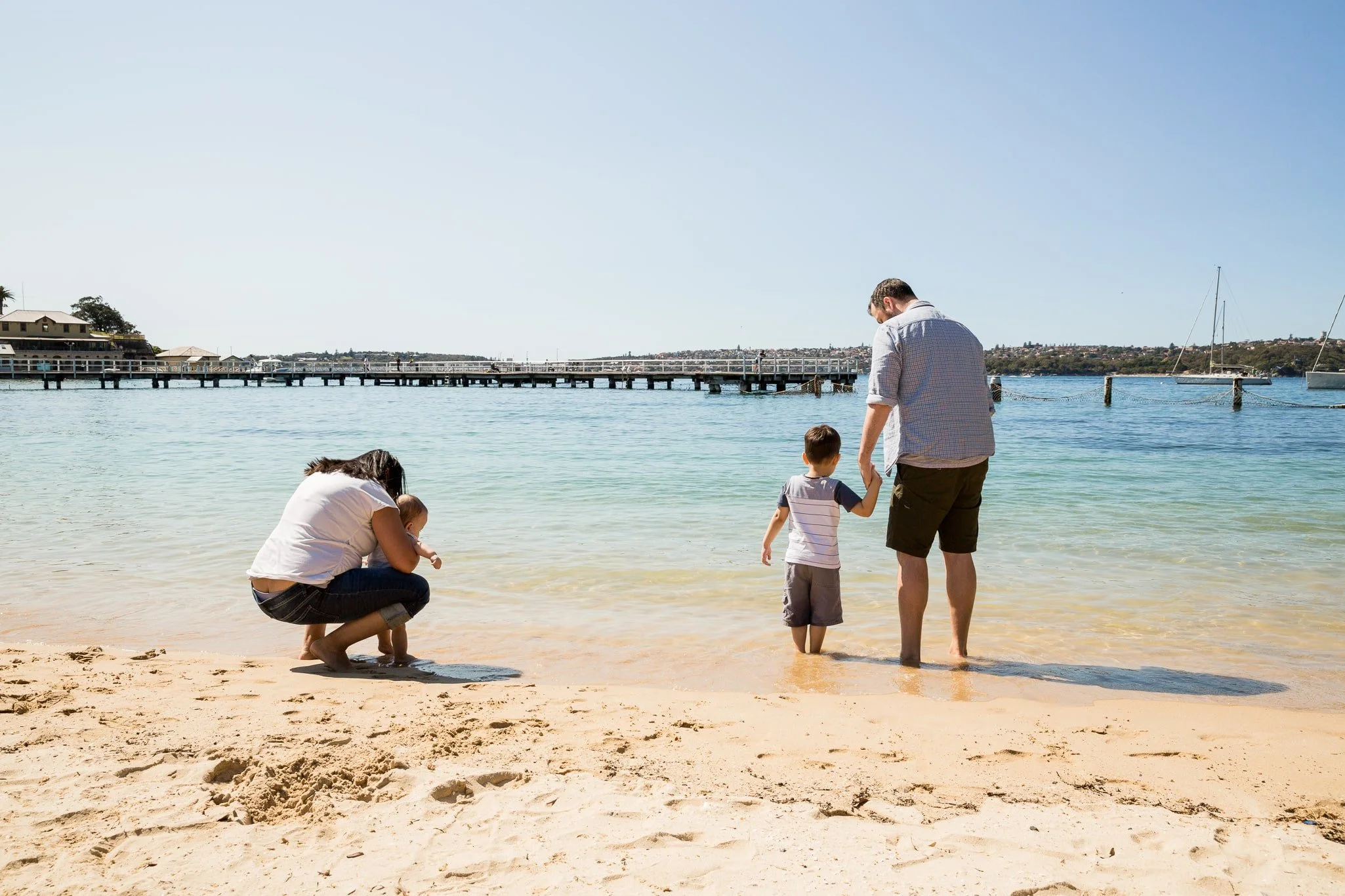 Relaxed family beach portrait sessions in Sydney