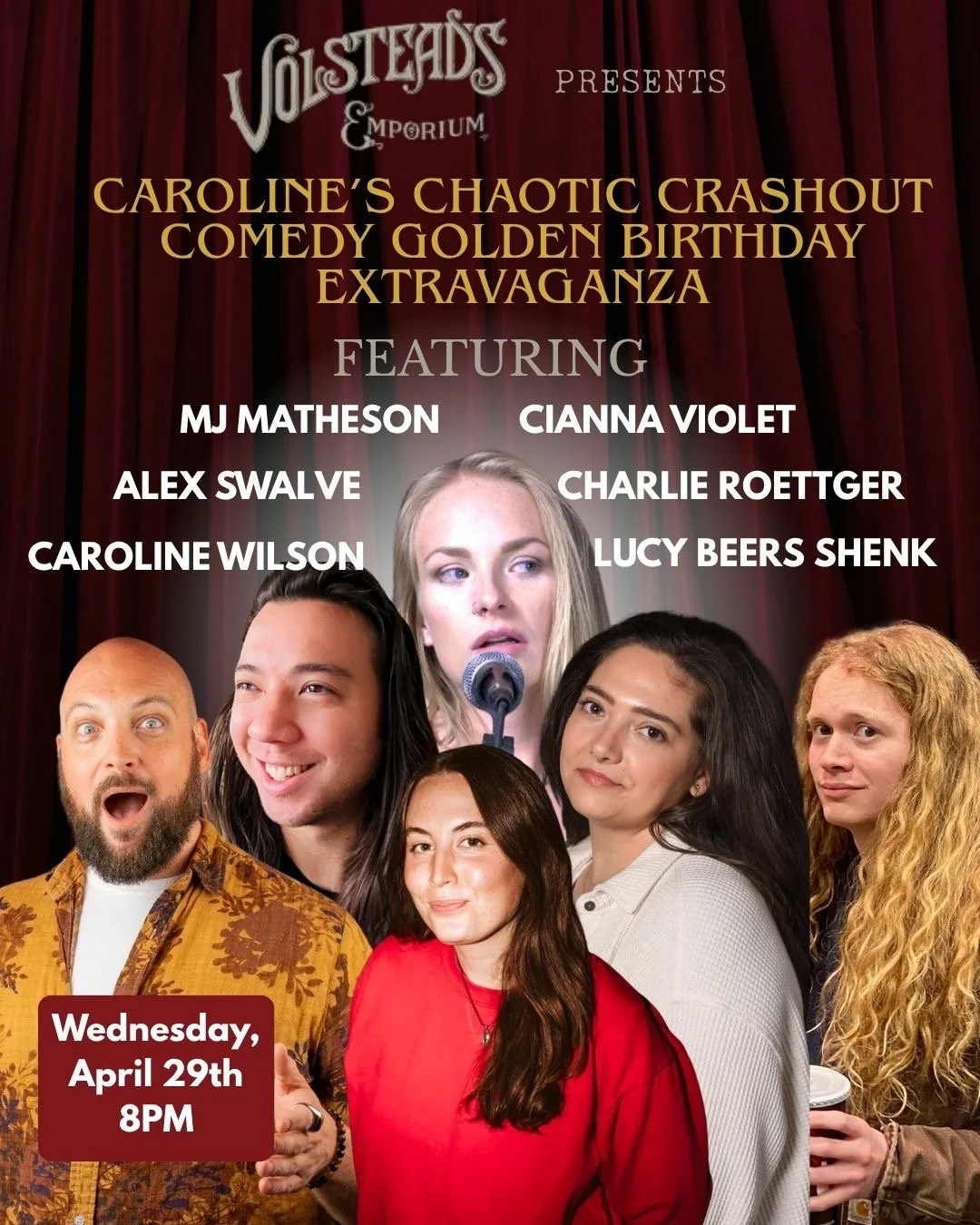 Caroline's Chaotic Crashout Comedy Golden Birthday Extravaganza!
