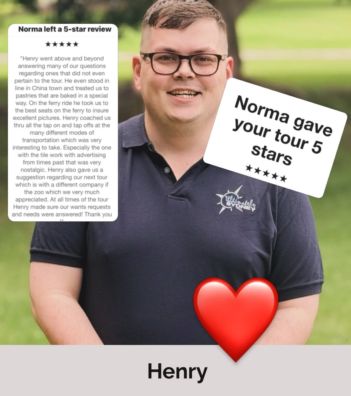 Way to go Henry&hellip;!!! 😀🙌 
Street Eats Harbour Treats tour 

You are a true inspiration ❤️ we love your energy and passion for Sydney. 

Thank you for everything you give 🙏

#sydneytour #australia #daytours #citytours #sydneywalkingtours