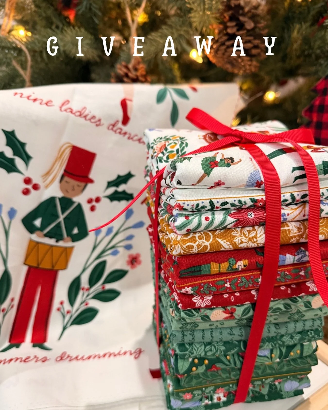 🎁✨ HOLIDAY GIVEAWAY! ✨🎁

The Christmas season is here, and I&rsquo;m gifting 16 half yards of my favorite prints + a 12 Days of Christmas panel from my A Pear-fect Christmas Collection with @rileyblakedesigns! 🍐🎄 Imagine all the cozy quilts, fest