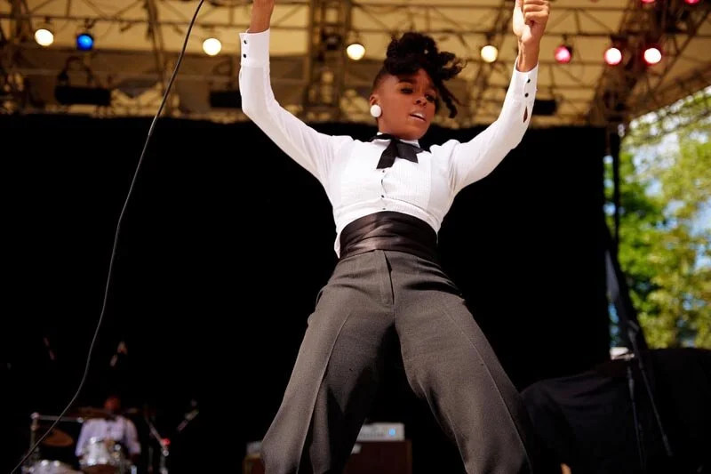 Janelle Monáe at SummerStage, 2008 (Photo by Phillip Angert)