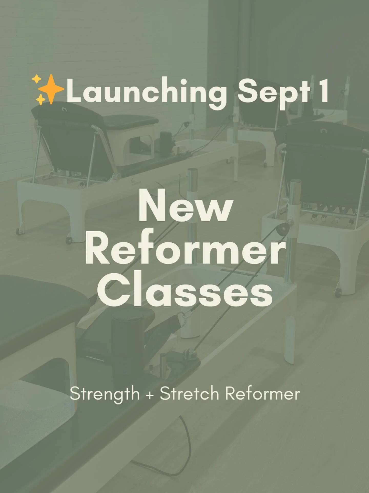🚀 IT&rsquo;S FINALLY HERE

Strength &amp; Stretch Reformers are launching this week ‼️ 

And we are pumped!!

If you&rsquo;re an All In or Studio + Recovery member already, then head to the app and book your first class! 🎉

Not a member? Book in a 