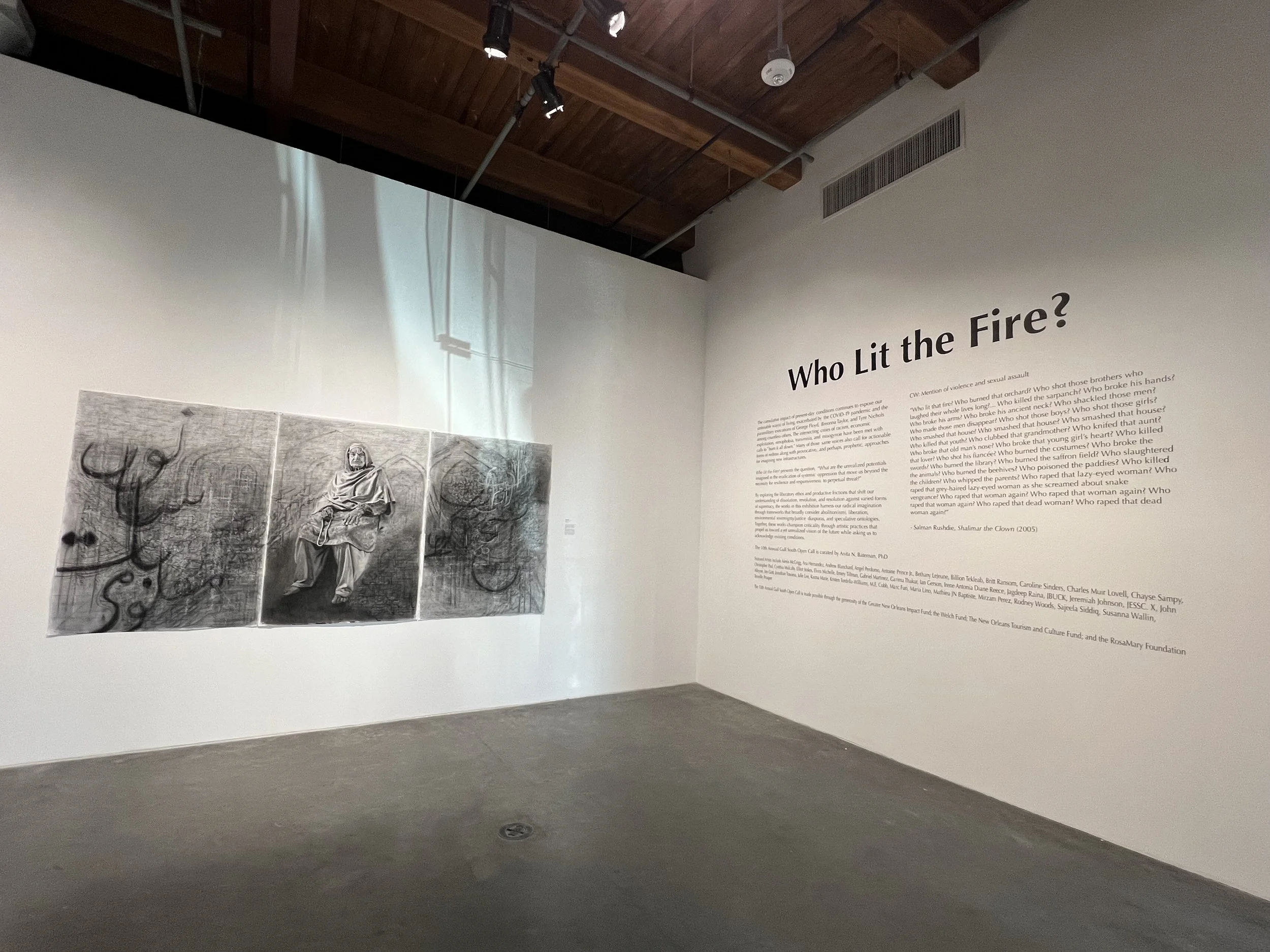 "Who Lit the Fire?" group exhibition at the Contemporary Arts Center, New Orleans, 2023