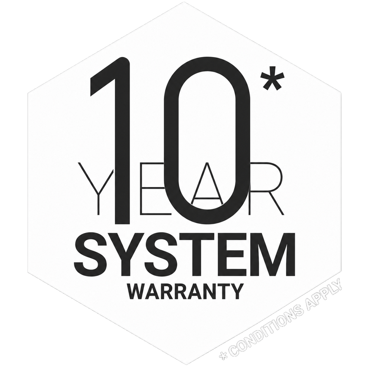 10 year tank warranty - conditions apply