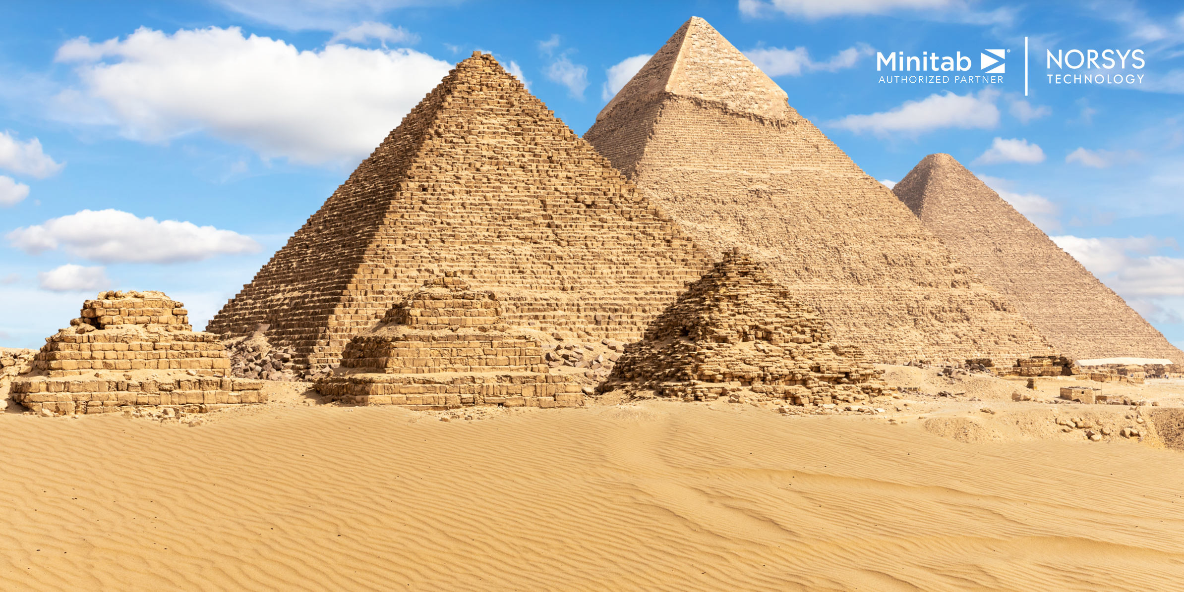 Byggdes pyramiderna med hjälp av Minitab?