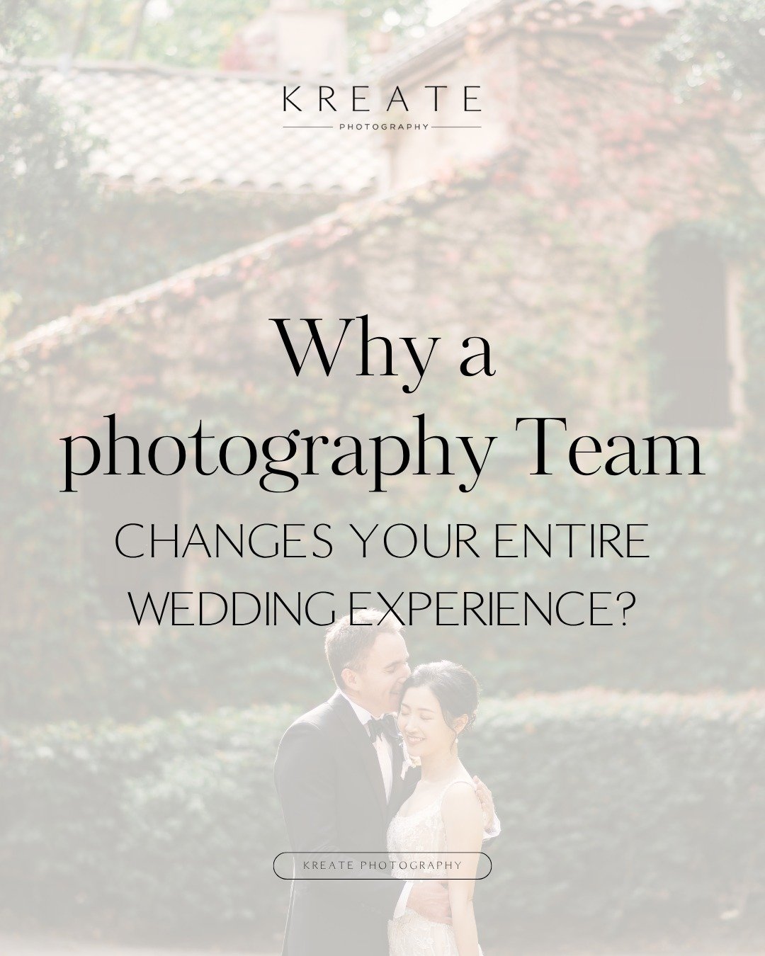 Your wedding photography is not just about how it looks.

It is about how it feels.

Having a team changes everything.

&rarr; Link in bio to read more
&rarr; Now booking 2026 Napa, Sonoma and San Francisco weddings

#napaweddingphotographer #sonomaw