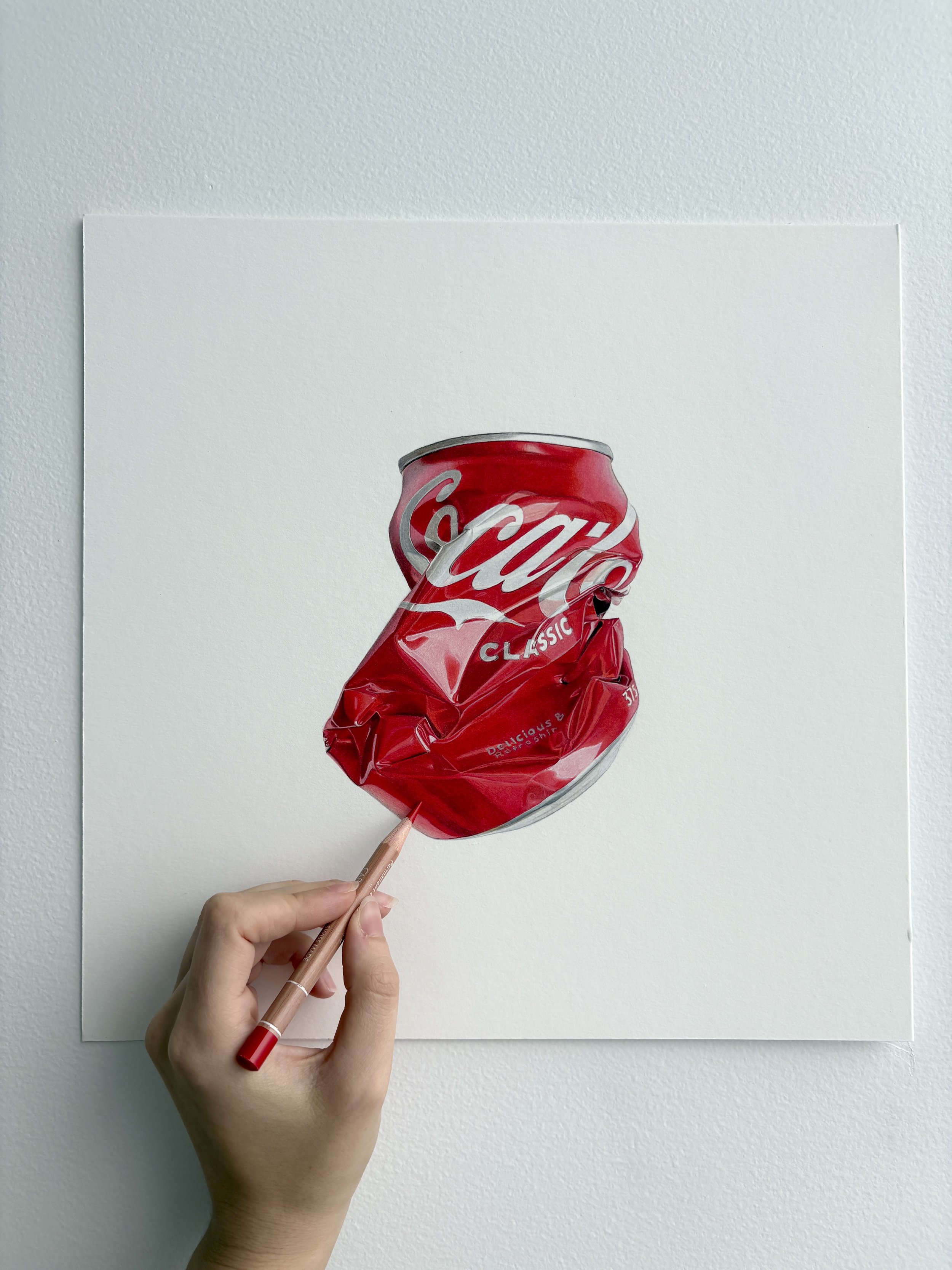 Coca Cola Original Drawing (300 x 300mm)