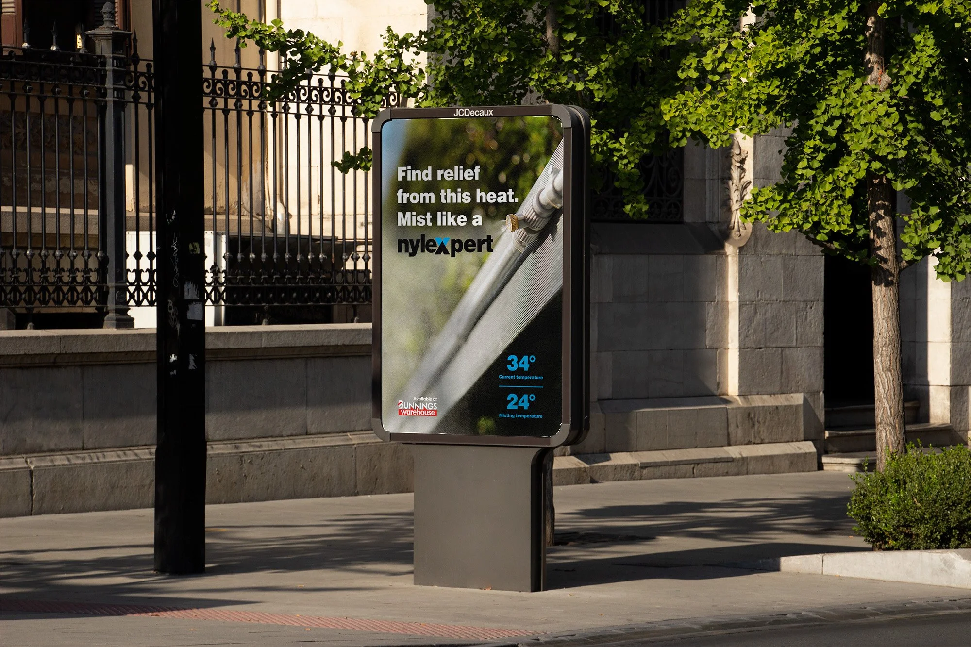 Nylex Misting Kit: In areas above 30 degrees celsius 