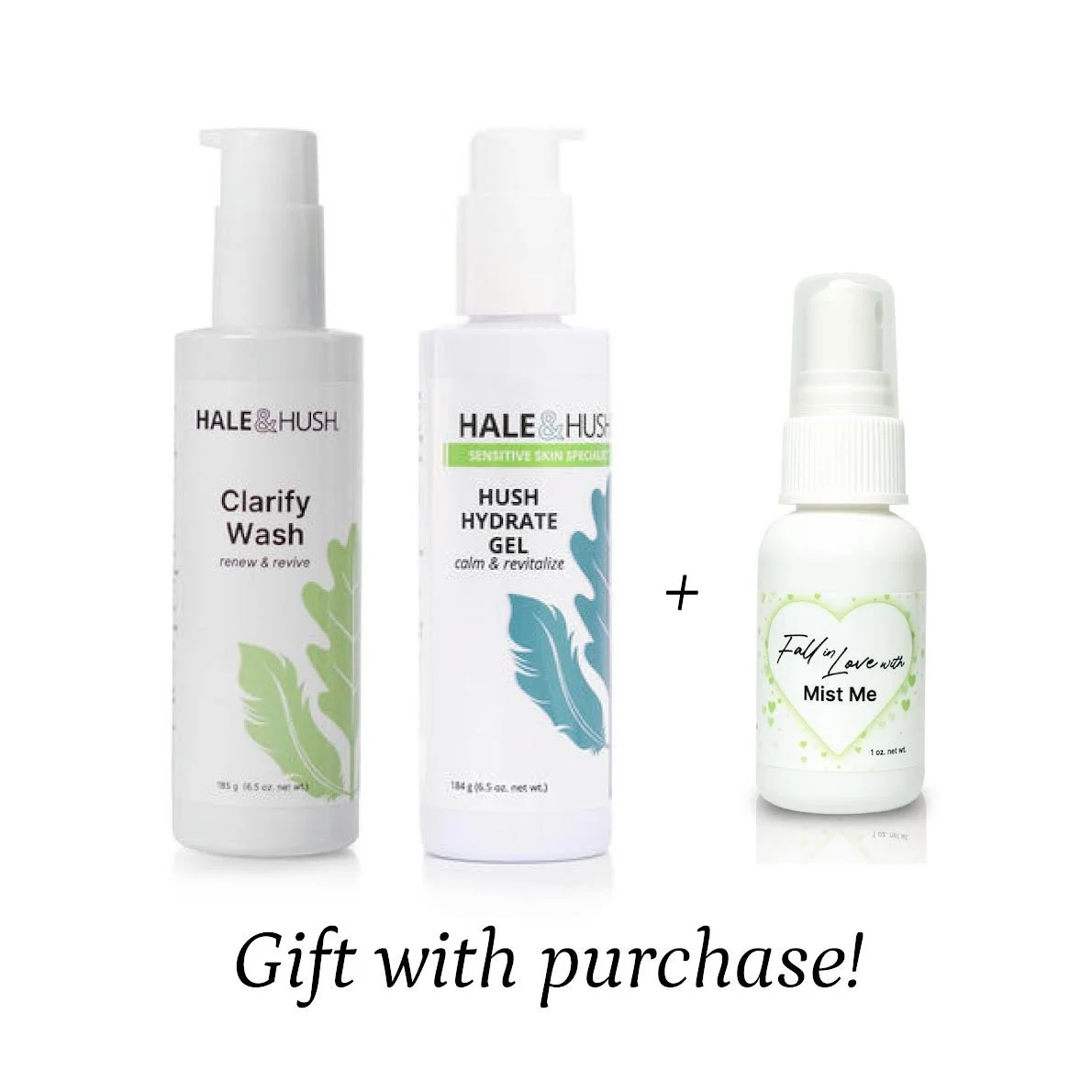 Hale & hush Clarify Wash, Hydrate Gel and Free Sprita me Kit at Healthy Skin Halo