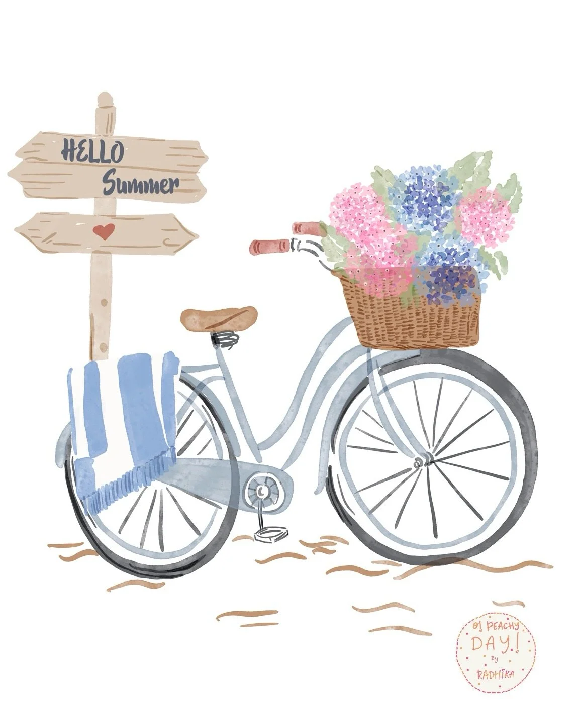 That perfect summer feeling&mdash;when time slows down, hydrangeas are in full bloom, and every day ends with sandy toes and salty hair 🚲
Introducing two pieces from my Salt Kissed Summer collection. Created for the dreamers who never want summer to