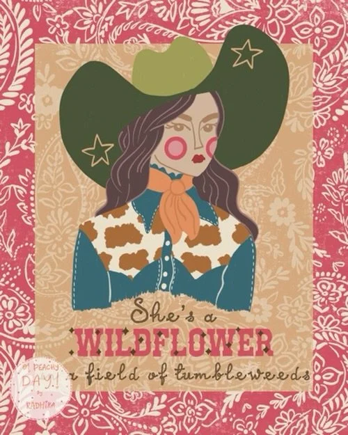 A little wildflower energy for the Wild West collection.
If you&rsquo;re a brand or art director looking for Western‑inspired illustrations or patterns, the full collection is available for licensing. DM for details.

#WildWestCollection #ArtLicensin