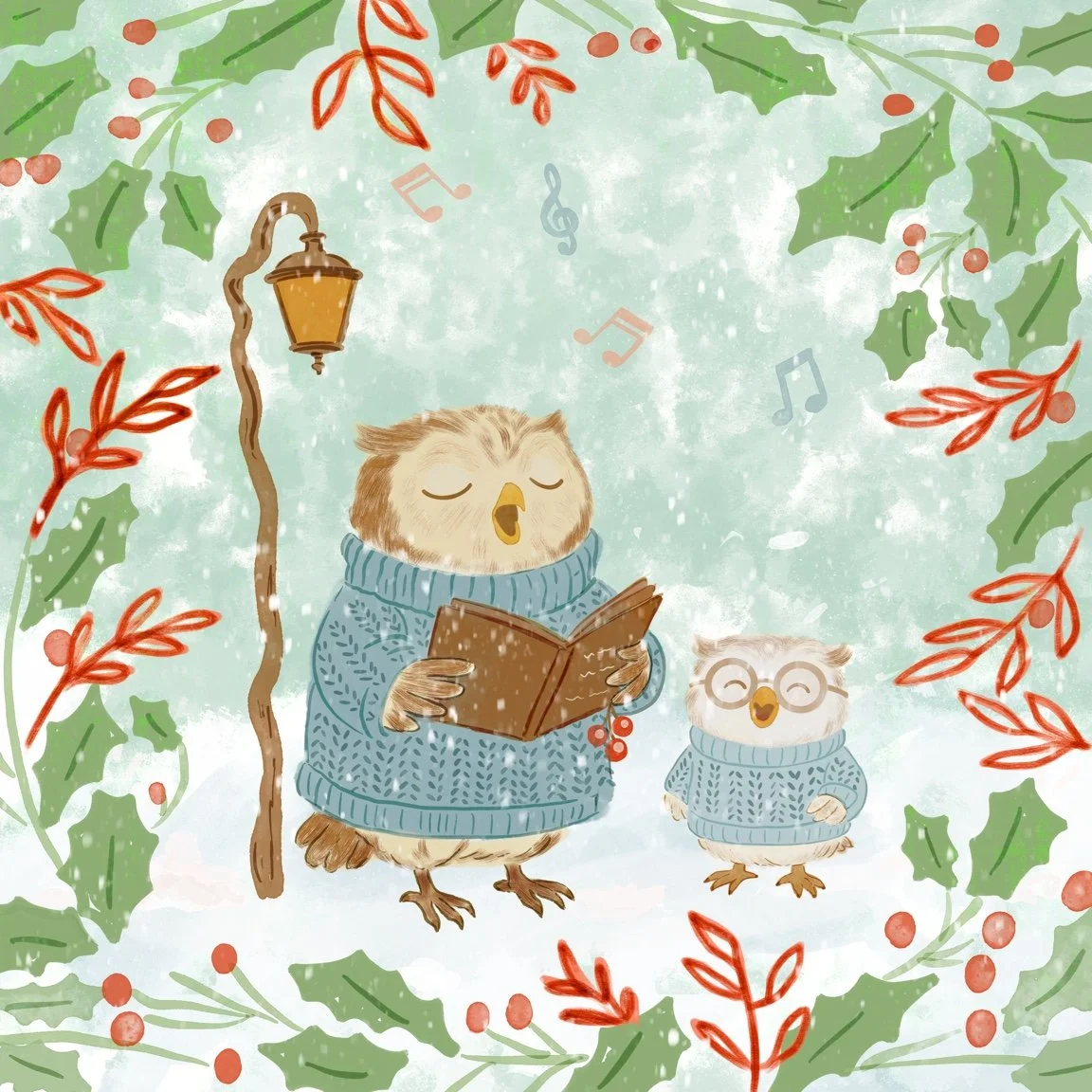 Owl singing carols.jpg
