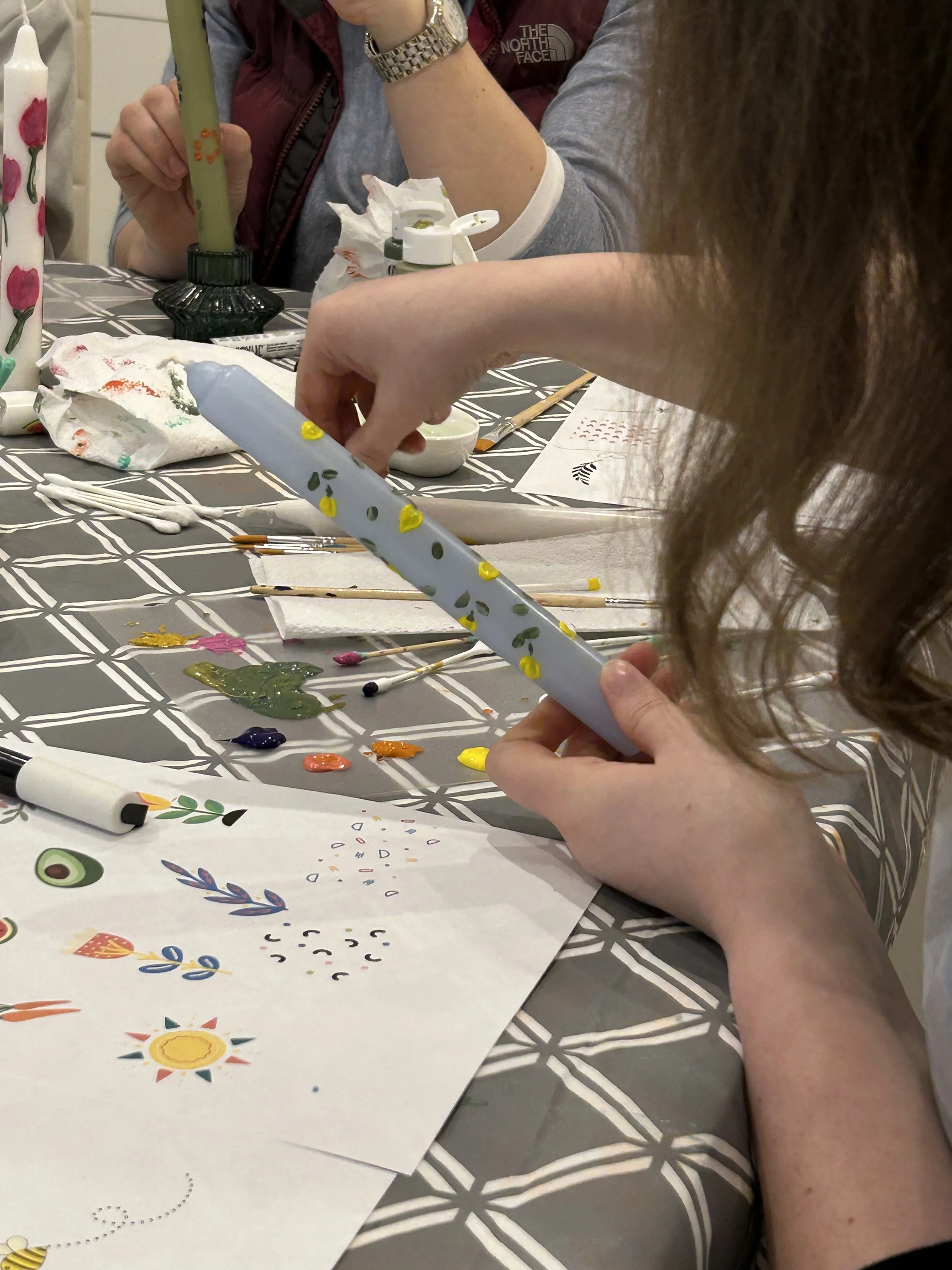 candle painting group activity UK