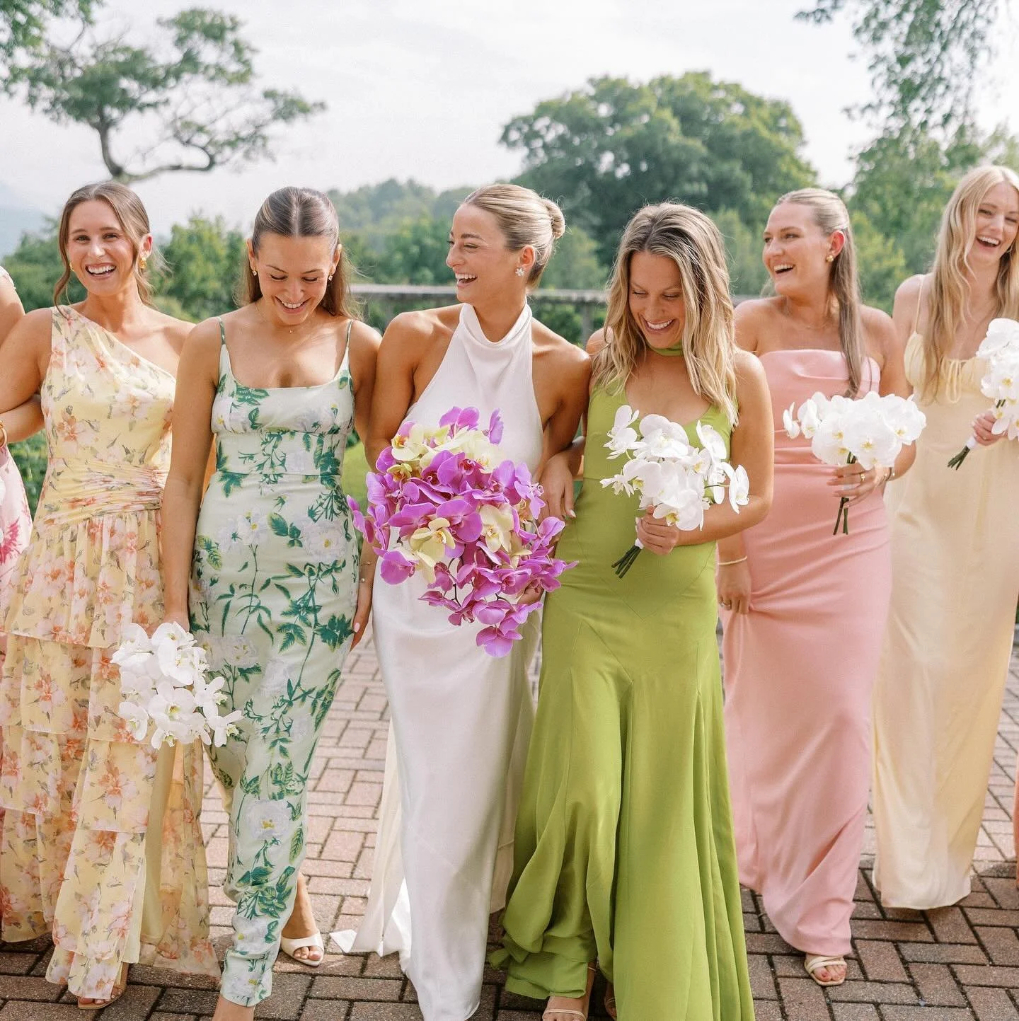 Bridal Party Goals 🤩

When thinking about your bridal party&rsquo;s attire, remember&mdash;everything doesn&rsquo;t have to match perfectly. In fact, a mix of colors, fabrics, and patterns can add beautiful depth and personality to your wedding day 