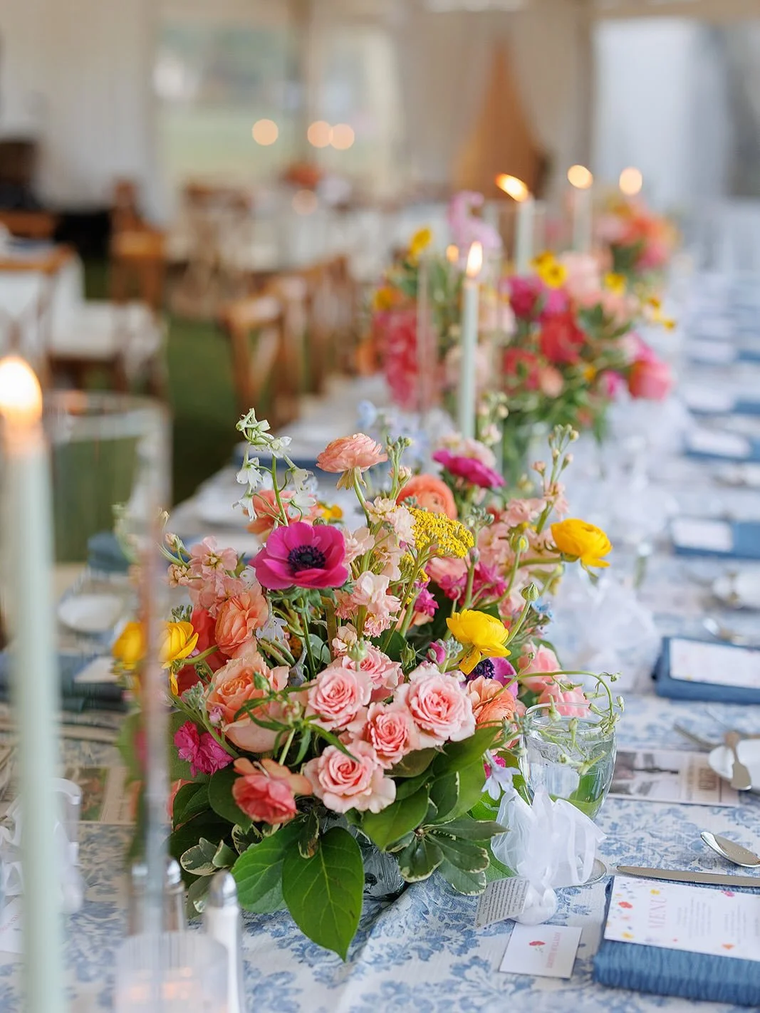 &ldquo;I want our wedding to feel happy, joyful, colorful with a backyard feel&rdquo;. Those were the words and vision from our bride.  She came with the vision we came with the skills!

YOU are the center of everything we do!

Venue: Ekwanok Country