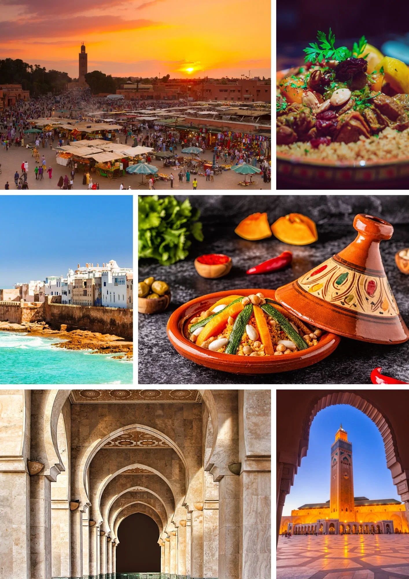 Scenes from Morocco — architecture, markets, and landscape