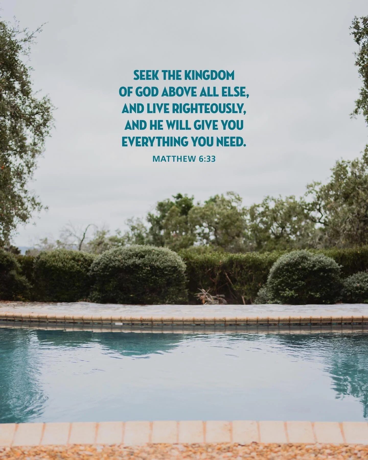 Seek the Kingdom of God above all else, and live righteously, and he will give you everything you need. Matthew 6:33

&mdash;&mdash;&mdash;&mdash;&mdash;&mdash;&mdash;

Be at Peace with your Pool : Let us care for your &ldquo;Outer Space&rdquo;
Fair 