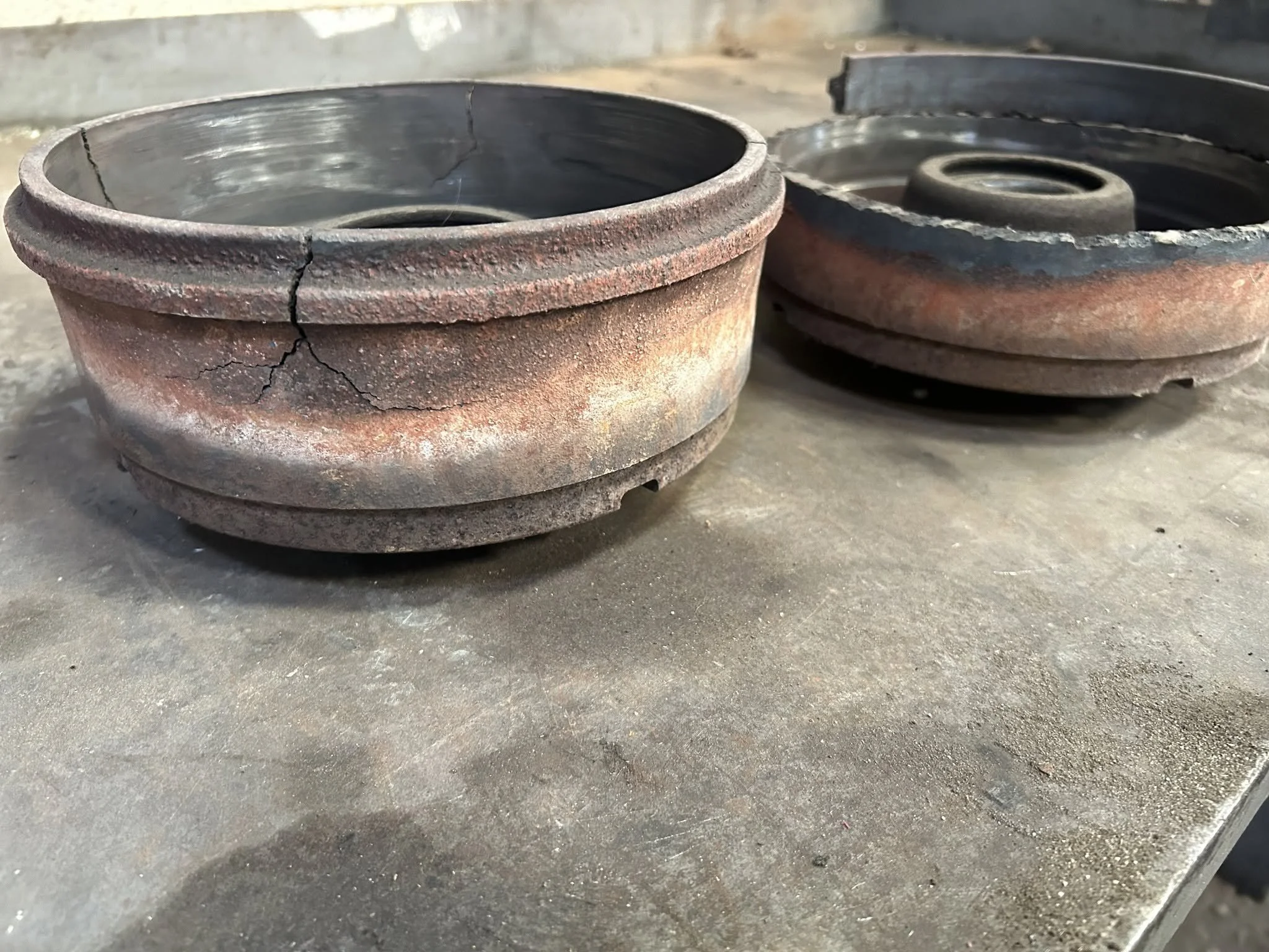 Trailer drum damage