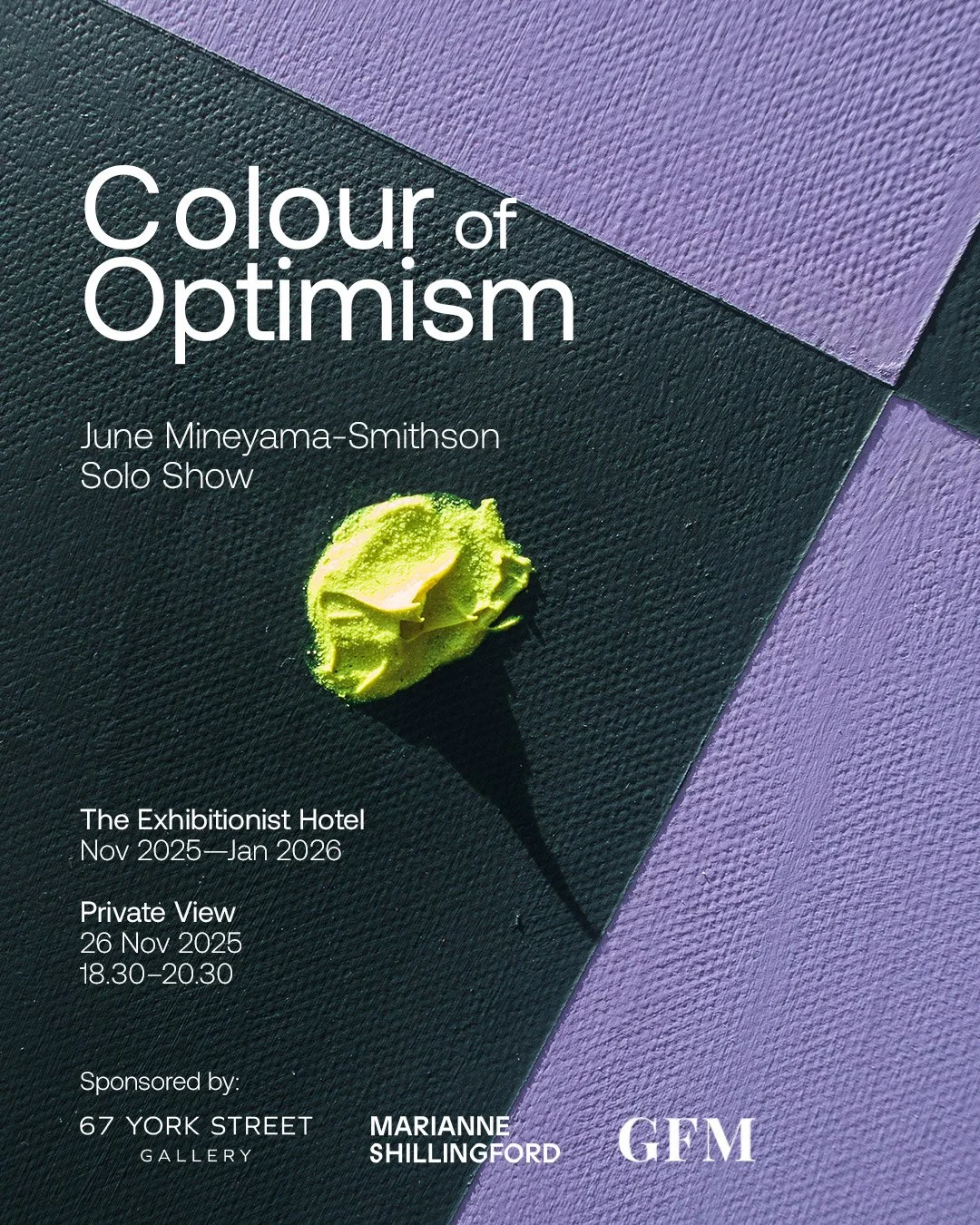 See you at the Private View tonight!
Meet the collection 4/4: Art of Reclaiming Focus
A visual meditation on attention in an age of distraction, these paintings invite you to take a moment for yourself.

&quot;Colour of Optimism&quot; Solo show at @t