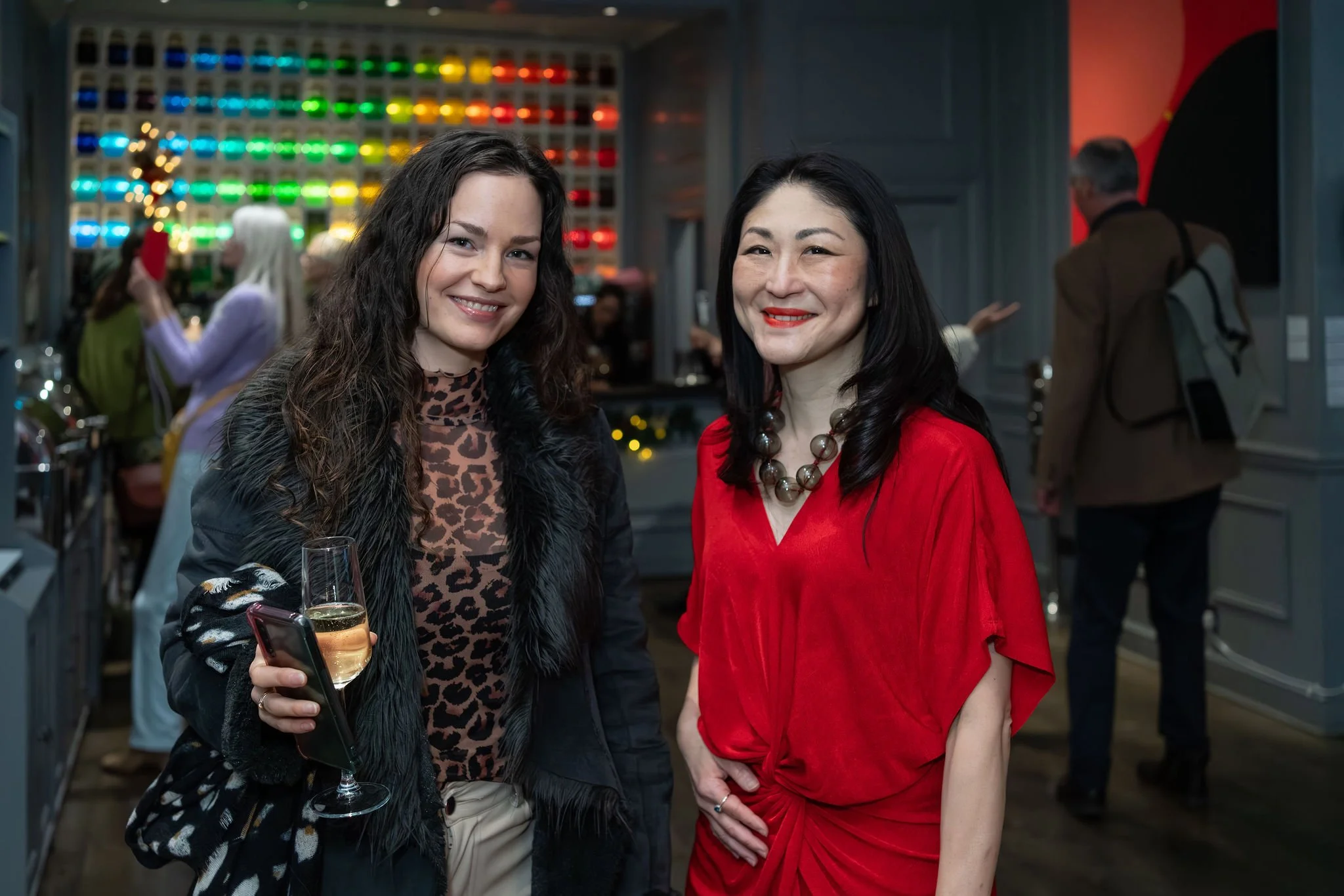 With artist Magdalena Gluszak-Holeksa (Photo by Elaine Potter)