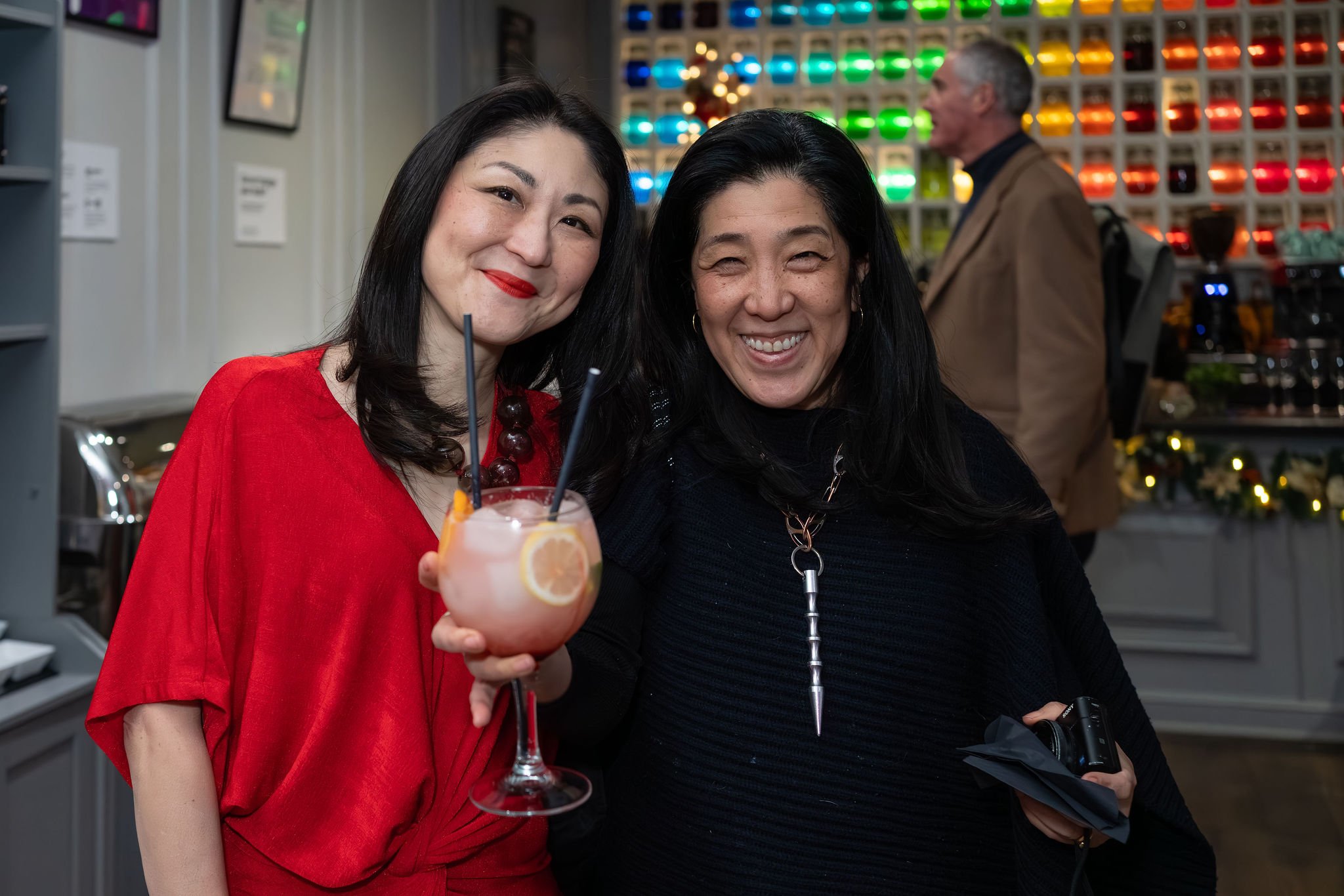 With journalist Yuki Sumner (Photo by Elaine Potter)