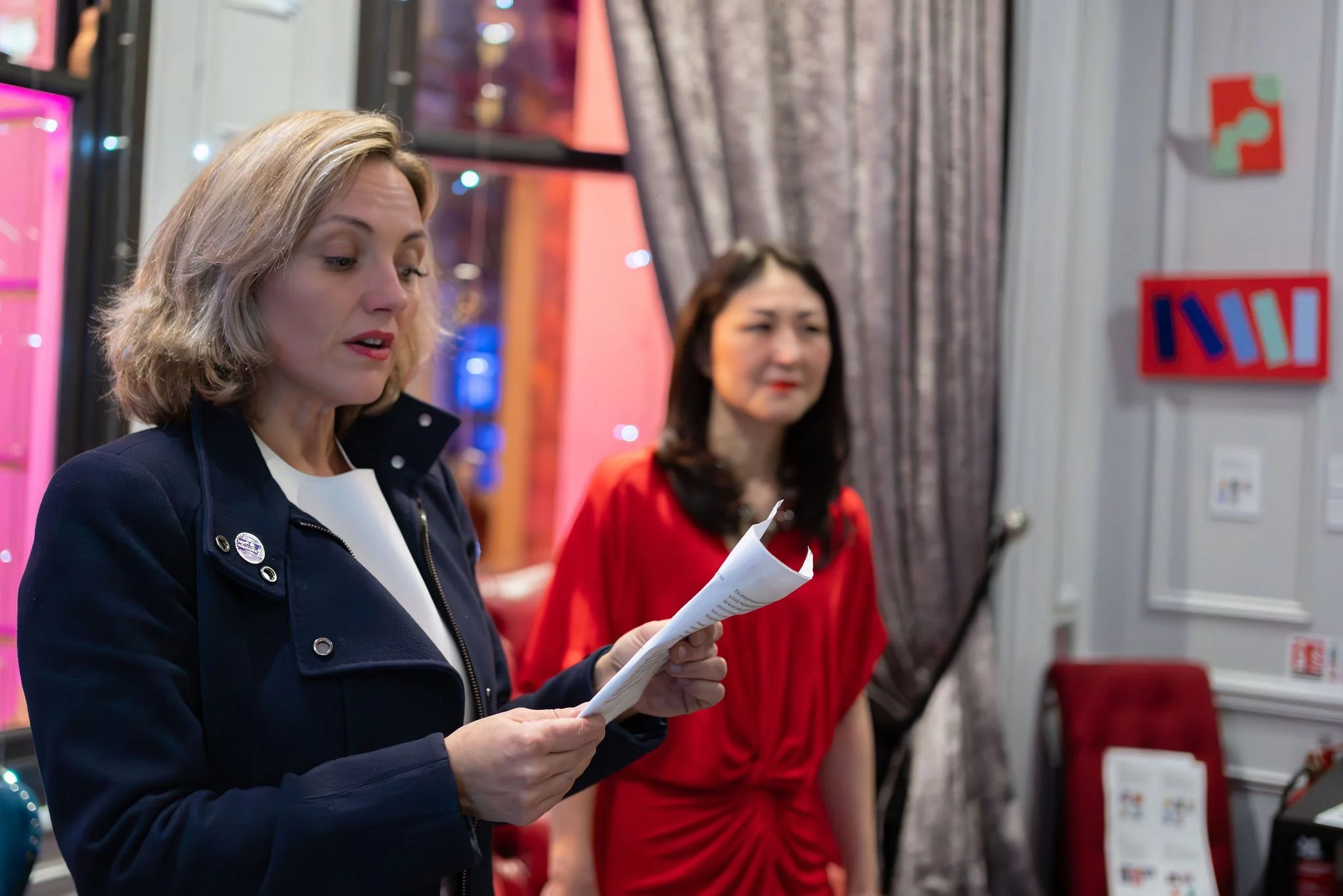 Curator Vestalia Chilton (Photo by Elaine Potter)