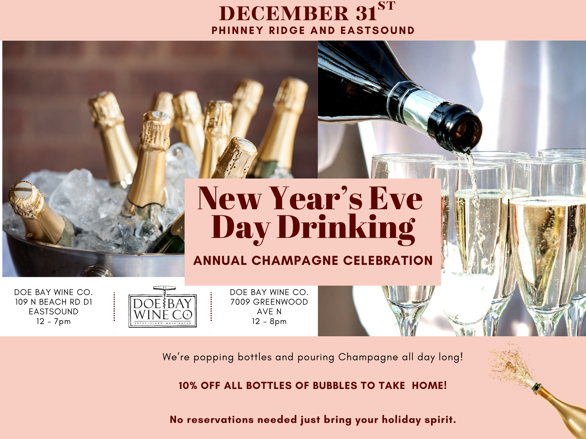 New Year's Eve Annual Champagne Celebration