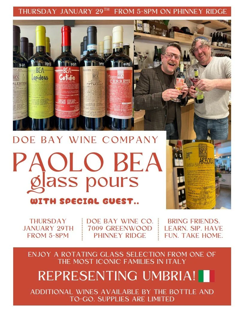Paolo Bea Glass Pours with Special Guest - Phinney Ridge