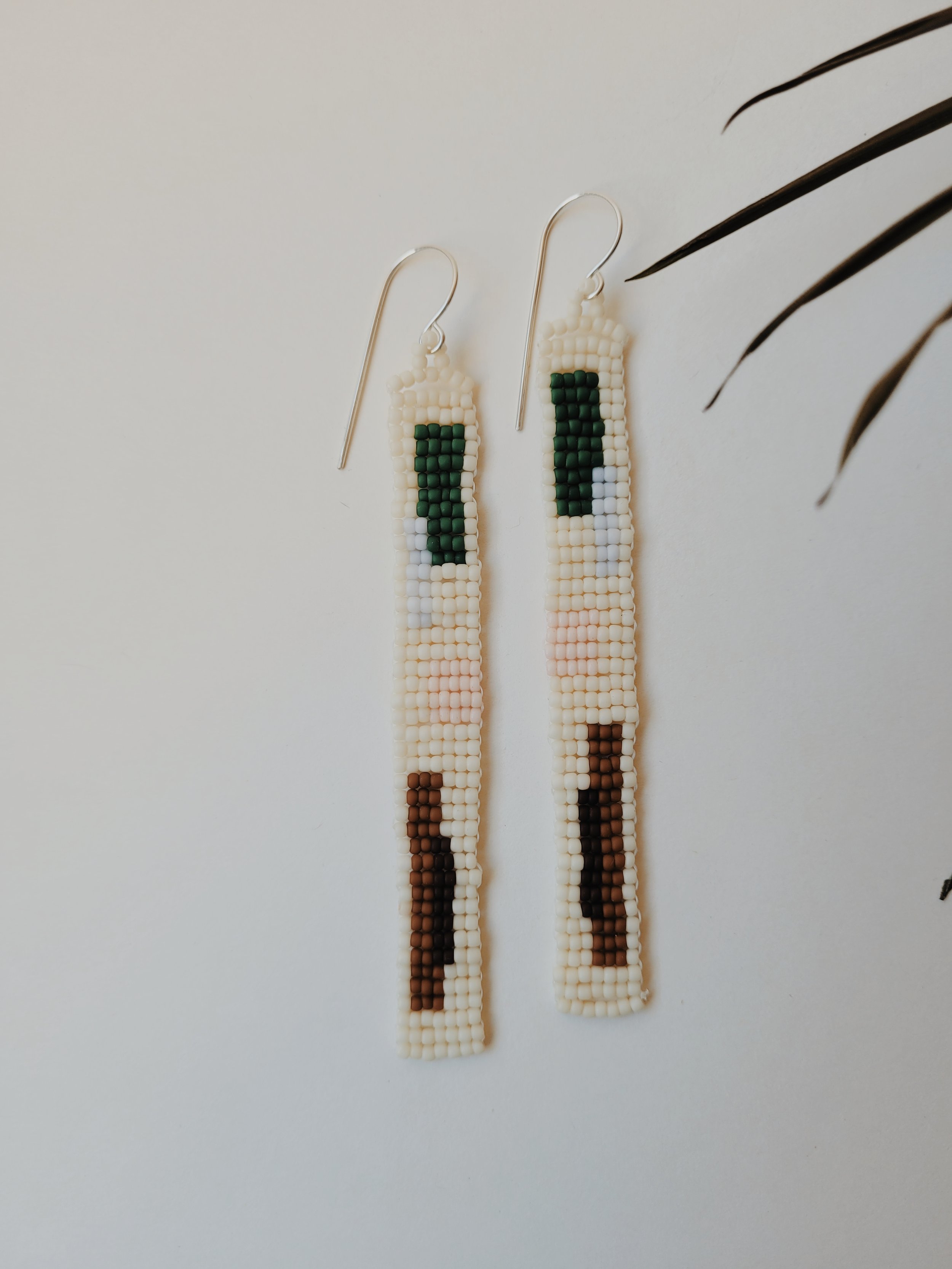 Abstract Beaded Earrings