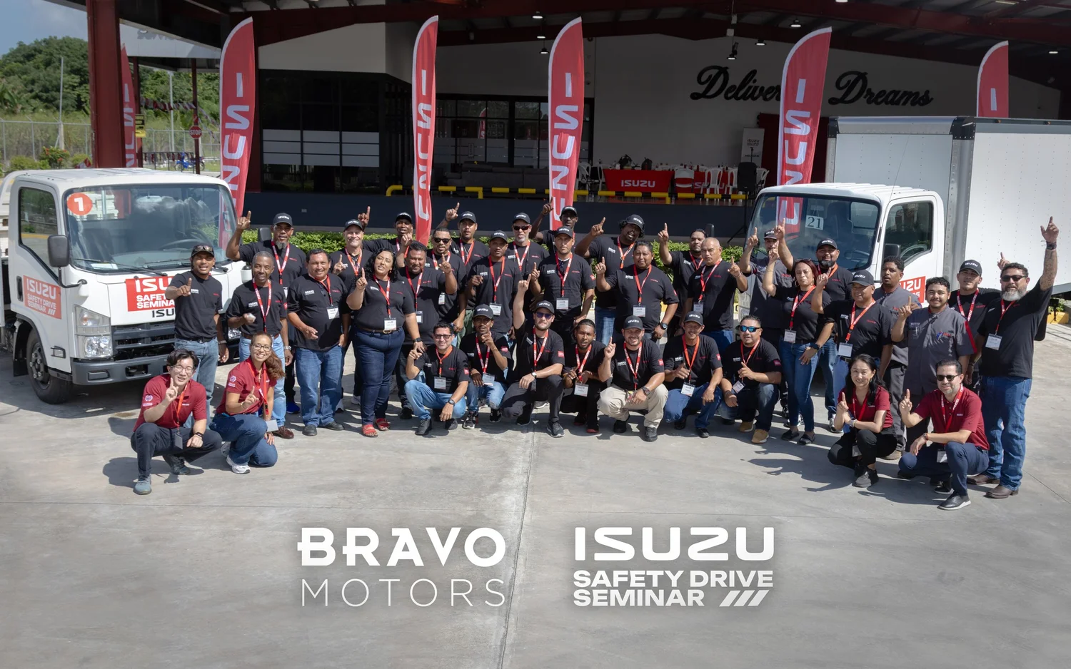 Participants at the Isuzu Safety Drive Seminar in Belize