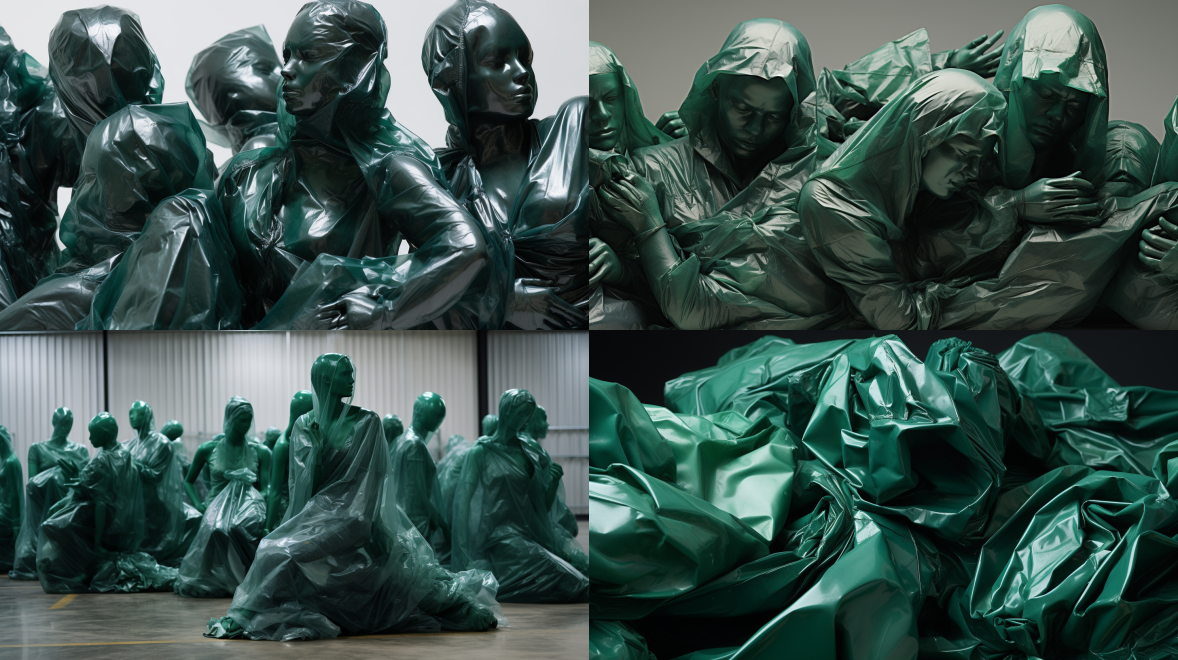   Using generative AI for creativity? Expect a few curious detours. Like these otherworldly plastic statues.  