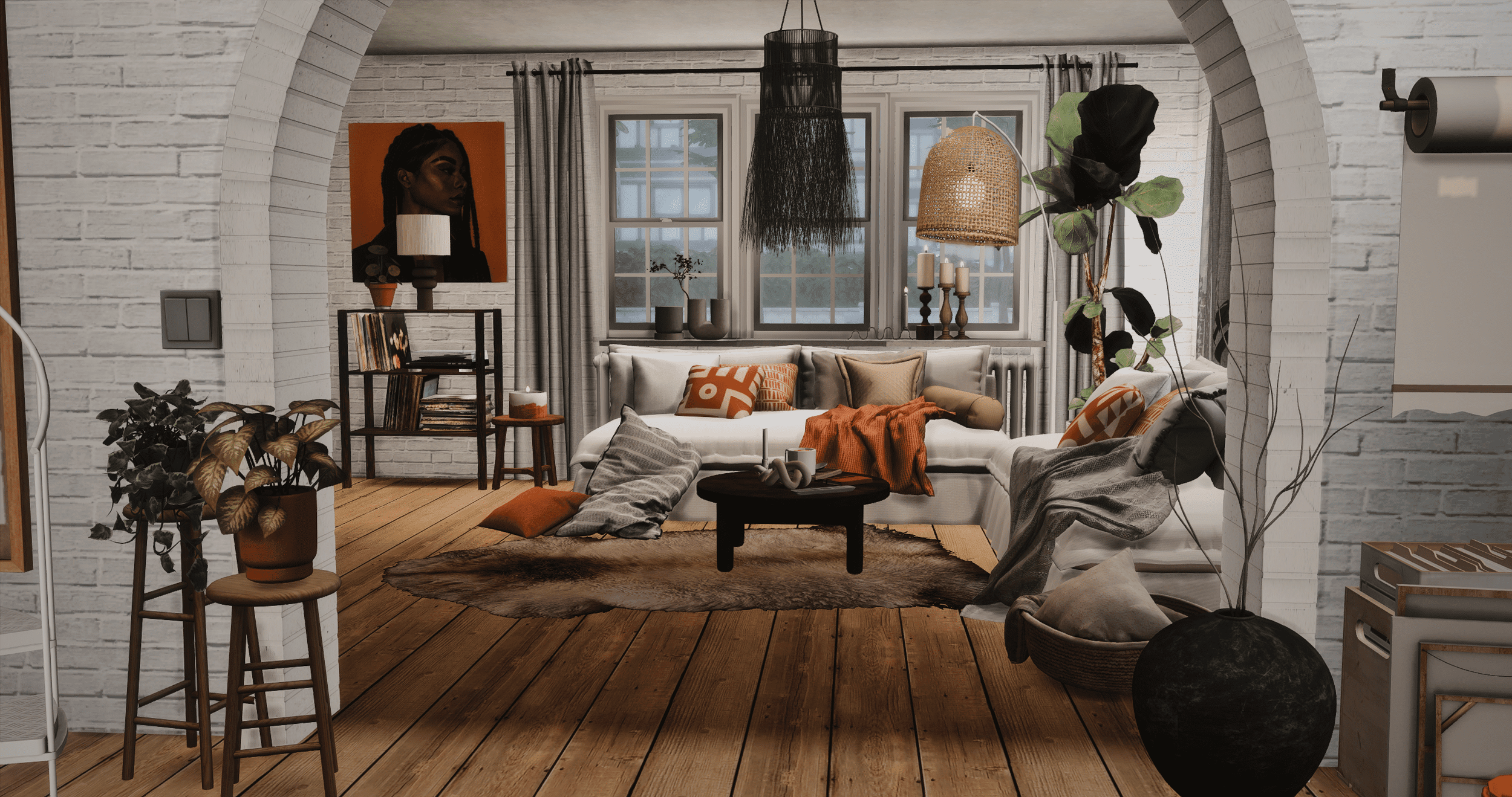Modern Boho – Katesimblr Sims building