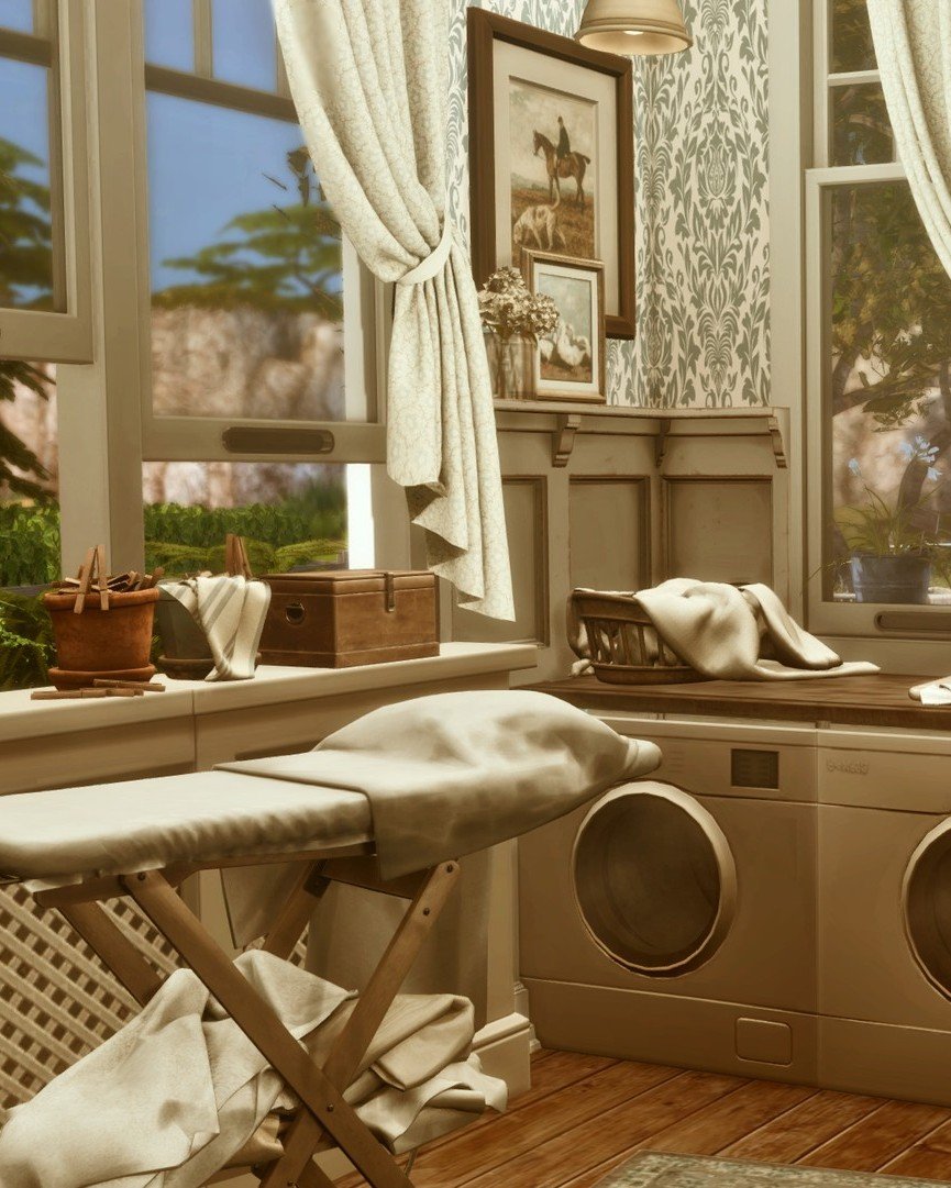Laundry day in Msyig Stuga ✨

 #CozyGaming #Sims4Builds #sims4housebuild #simmer #Sims4Decor #simsbuild #simblr #simsstory #Sims4Inspiration #sims4family #Sims4Community #sims4legacy #sims4story #sims4roleplay #sims4cc