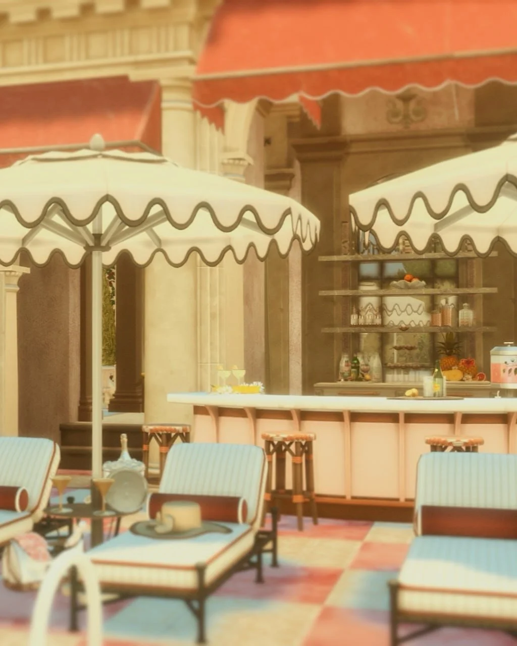 Poolside of the let&rsquo;s celebrate - birthday party location 🍹

#sims4 #sims4cc #sims4build #simblr #sims4gameplay #sims4rp #alphacc #ts4 #ts4cc #sims4house #sims4party #sims4italia #sims4holiday #ts4rp #ts4story #thesims #thesims4 #thesims4story