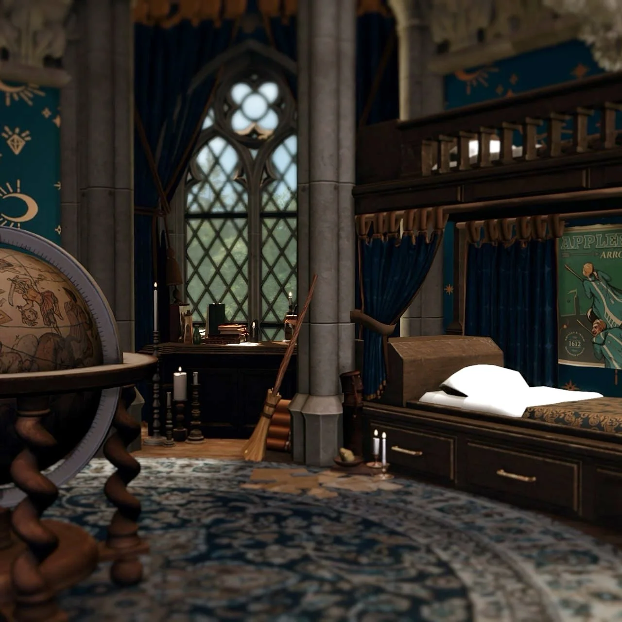 From grand four-poster beds draped in velvet to tucked-away corners beneath slanted ceilings &ndash; every dormitory at Ashmoore Academy tells its own story. ✨ These rooms are where secrets are whispered after curfew, friendships blossom in candlelig