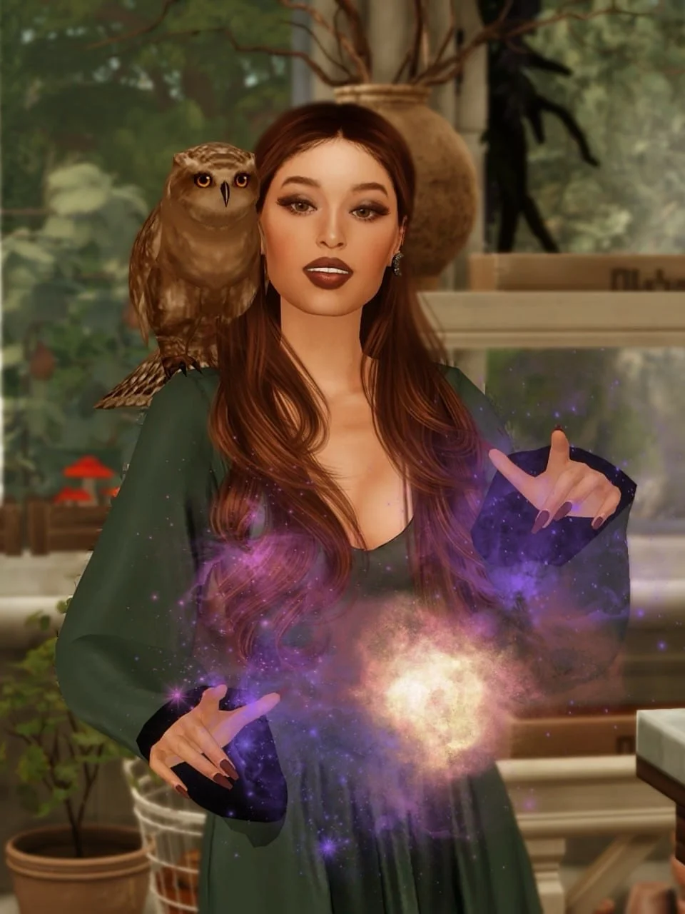 Among vines and glowing herbs, magic feels alive. Spells swirl through the greenhouse air, potions bubble quietly, and the world outside fades away. 🌱✨

#sims4 #sims4cc #sims4build #simblr #sims4community #sims4gameplay #sims4rp #alphacc #ts4 #ts4cc