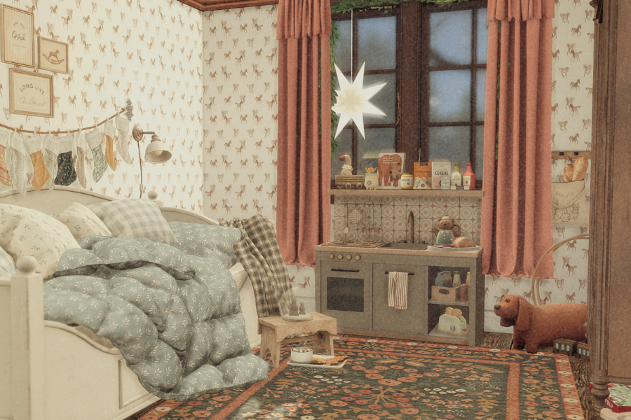 English Christmas Cottage (48).png