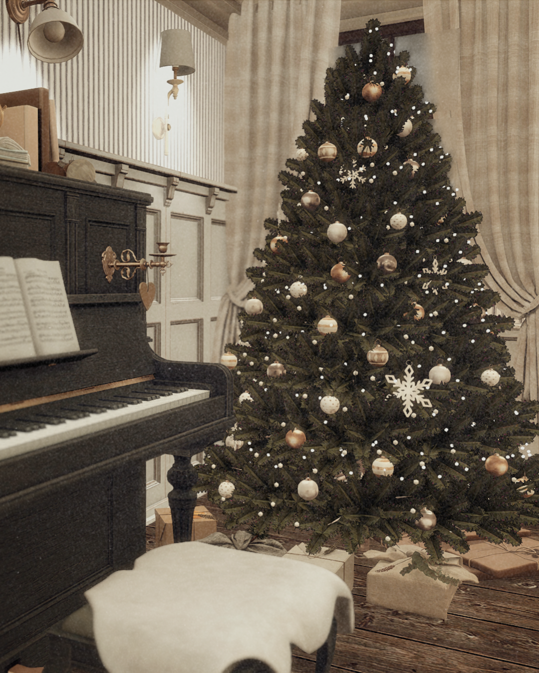 English Christmas Cottage (38).png