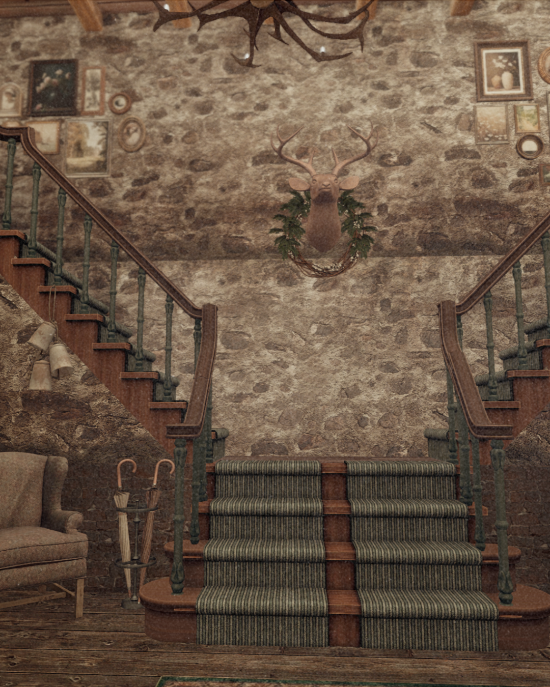 English Christmas Cottage (35).png