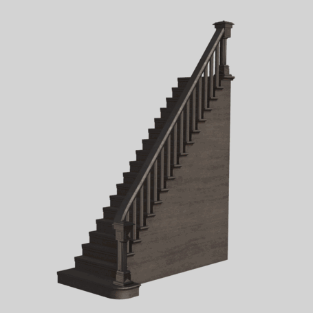 Escher-style staircase animation, continuous loop